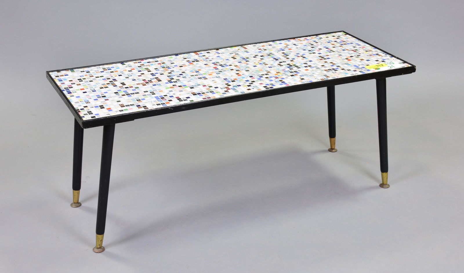 European Mosaic Tile Top Coffee Table (1 of 2)