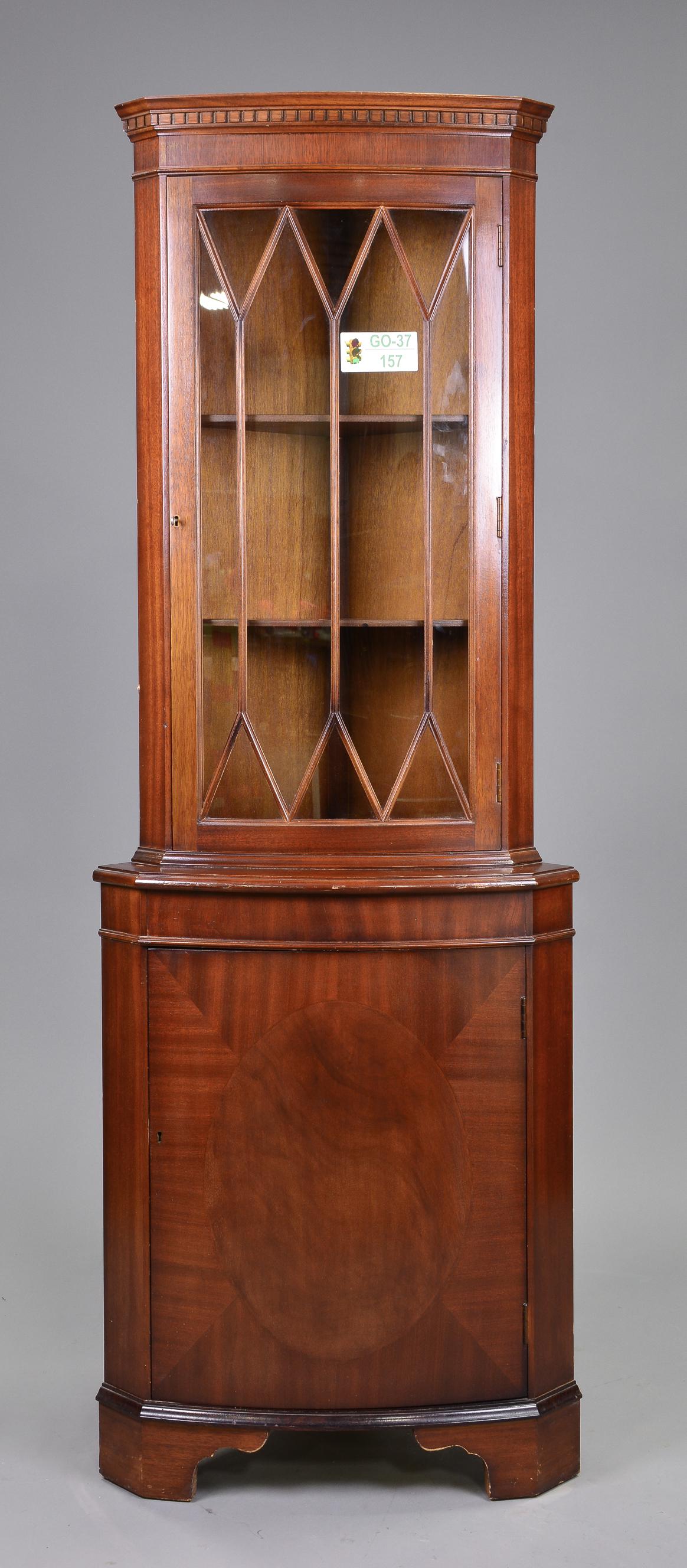 British Mahogany Corner Cabinet / Cupboard #2 (1 of 4)