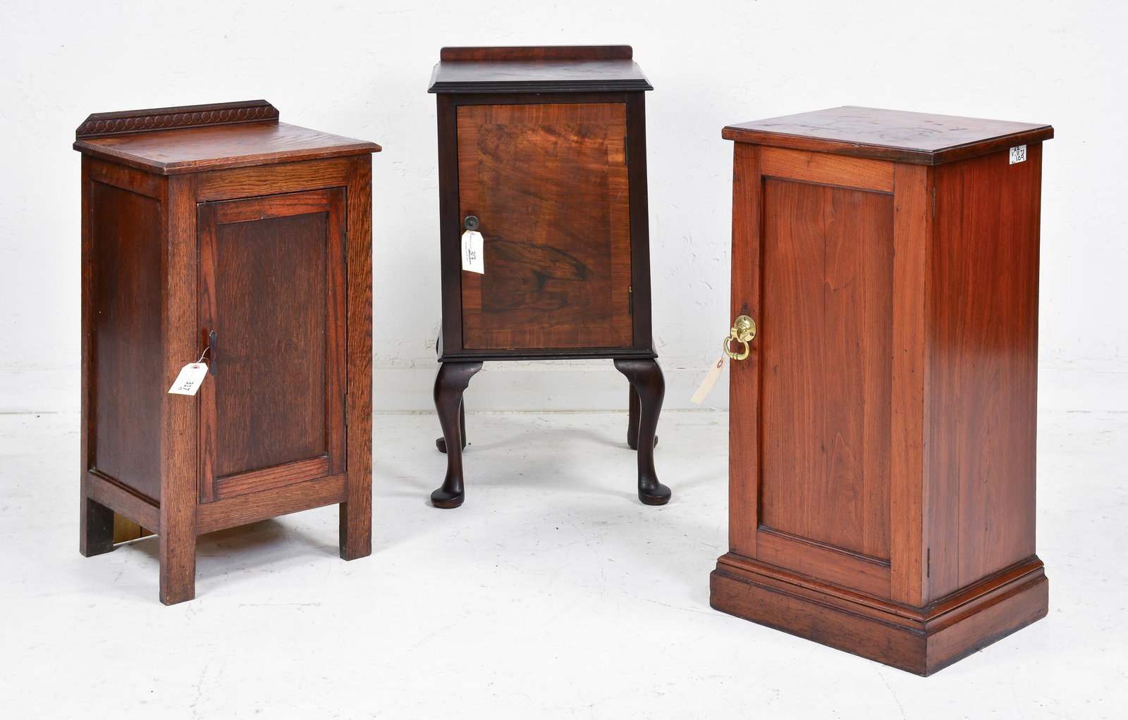 Three Assorted Nightstands from England: Three Assorted Nightstands - 32 x 17 x 19