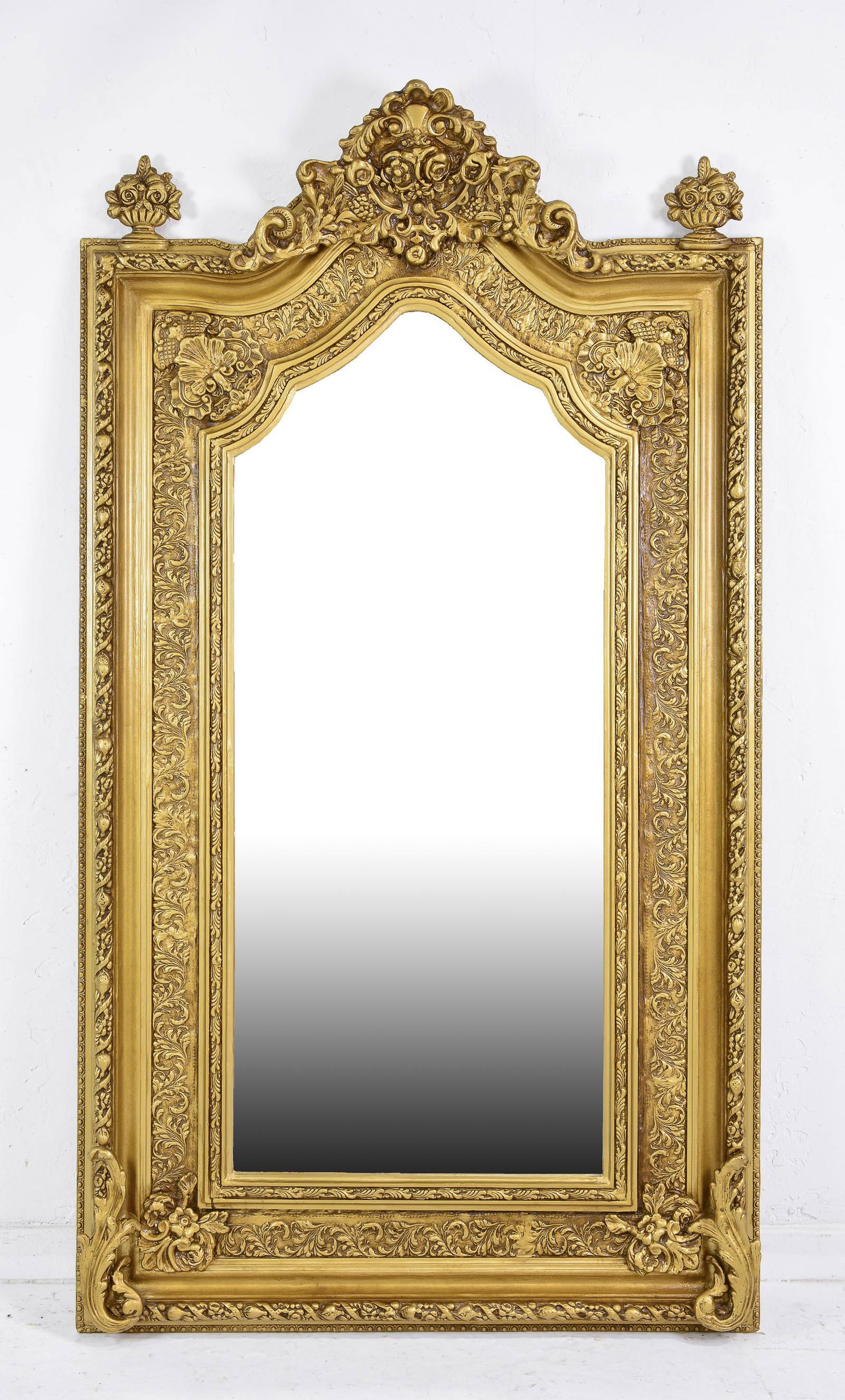Large Gold Gilt Carved Mirror #1 (1 of 4)