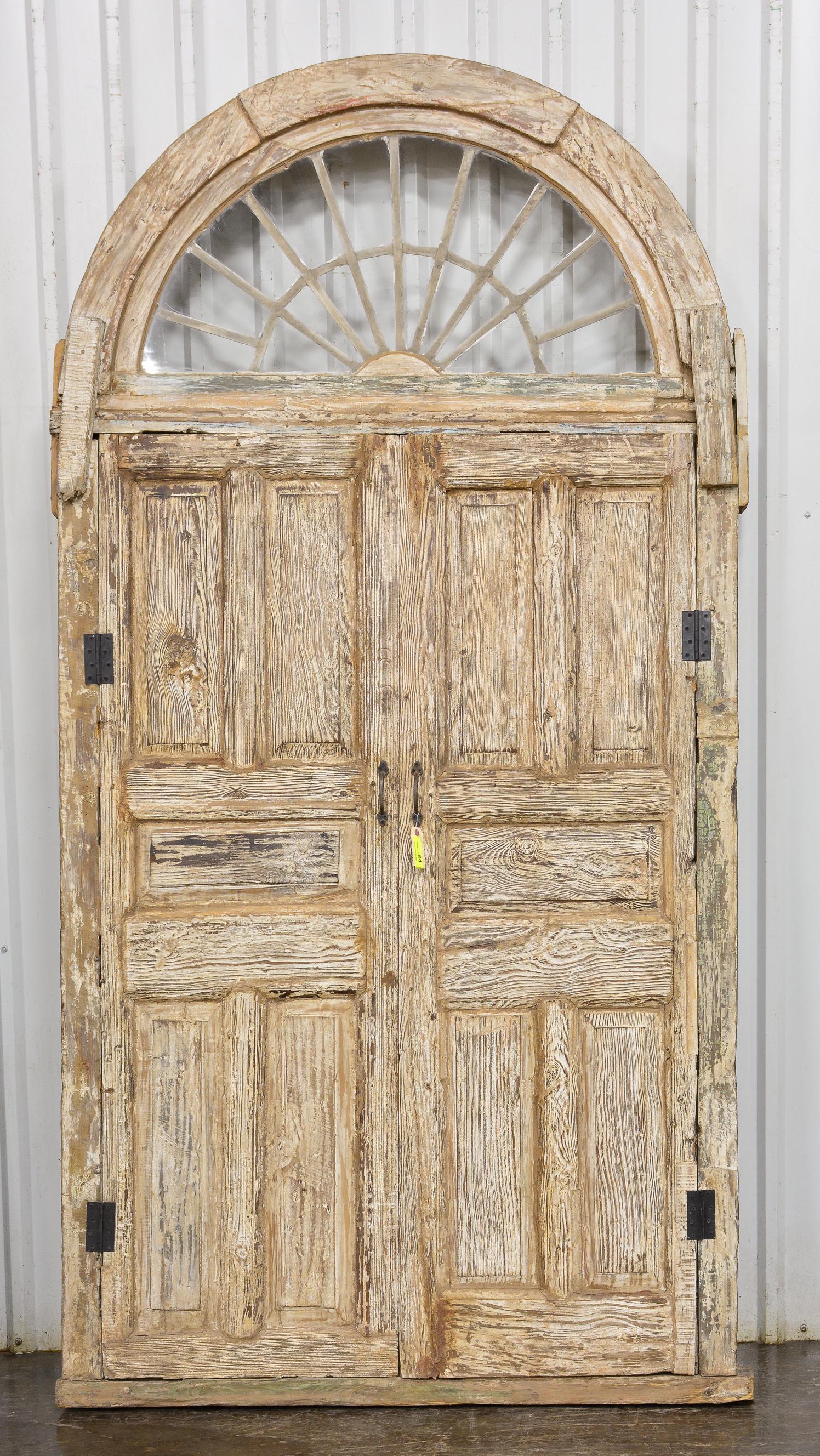 Large Door with Arched Iron Top  # (1 of 4)