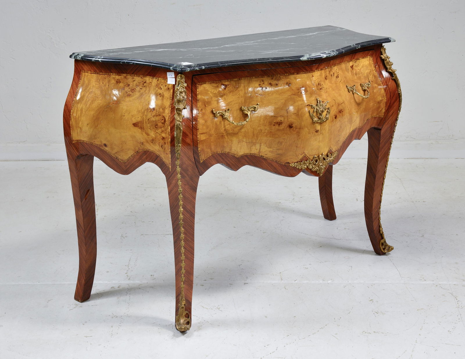 European Style Marble Top Bombay Commode #1 (1 of 6)