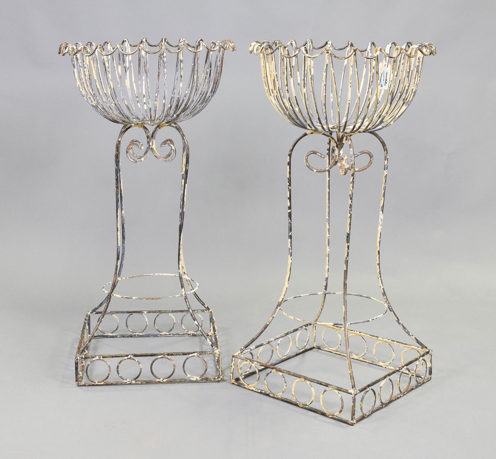 2 Painted Wire Planters (1 of 3)