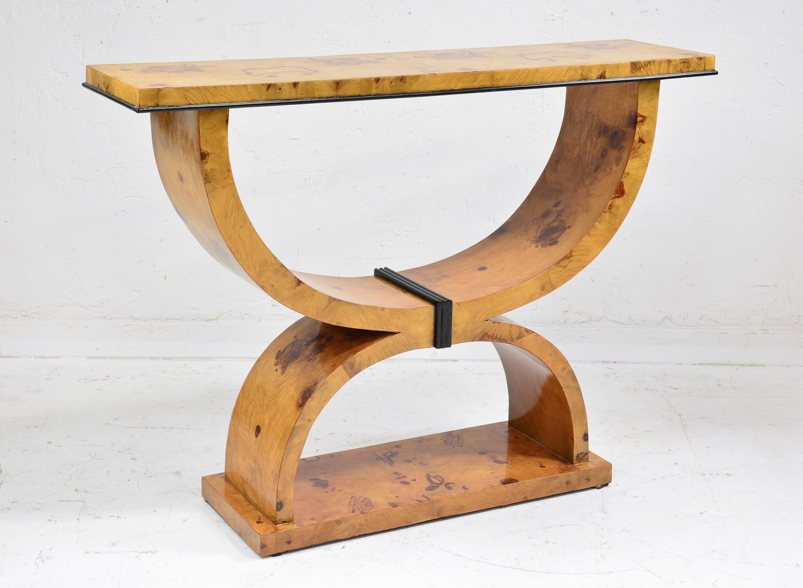 Art Deco Open Console Table: Art Deco Open Console Table - 35 in tall x 48 x 12