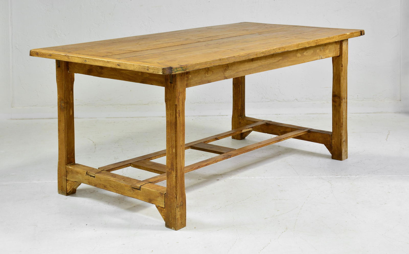 Pine Farmhouse Table with Pot Rack Base (1 of 4)