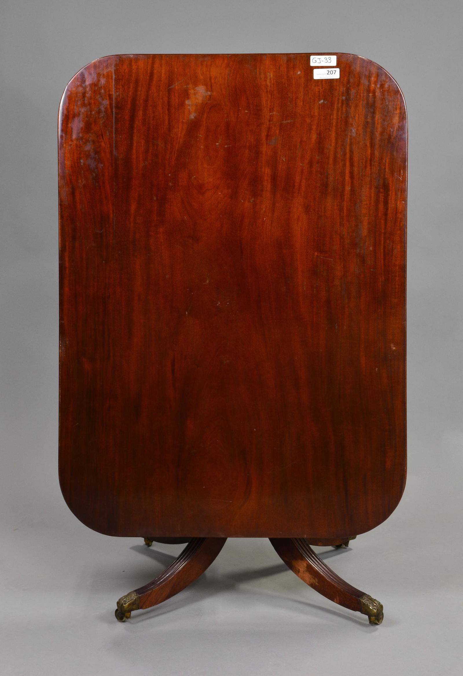 Rectangular Loo Table: Duncan Phyfe Style Tile top table 29 in tall x 51 x 37