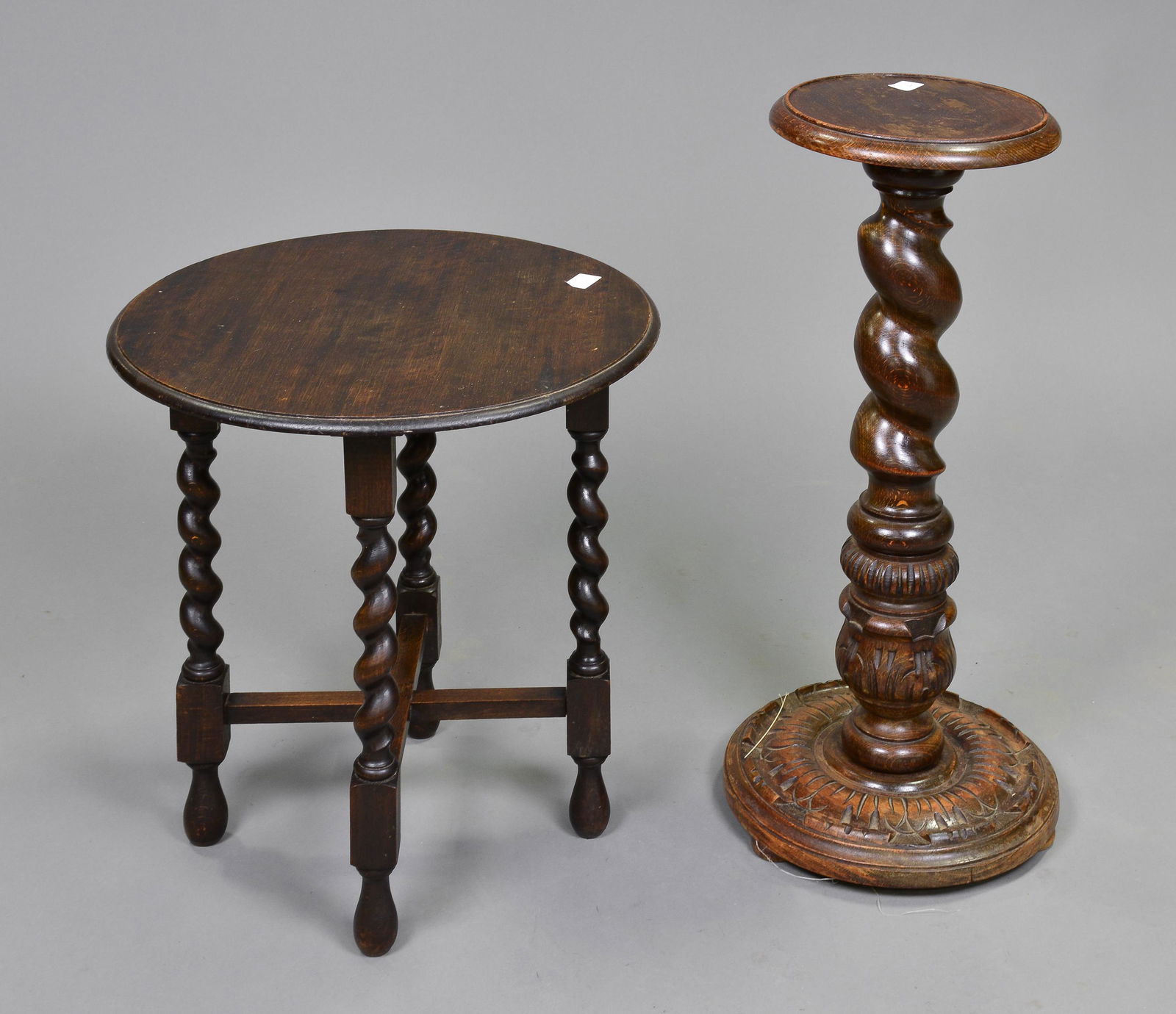 Barley Twist Plant Stand & Small Table (1 of 4)