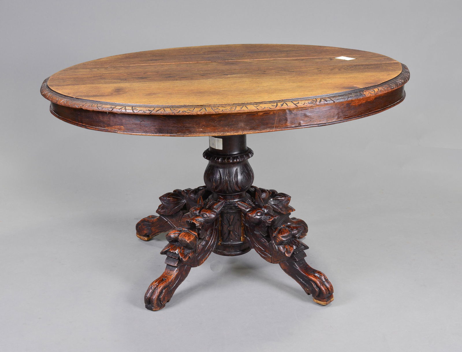 Carved European Hunt Table (1 of 5)
