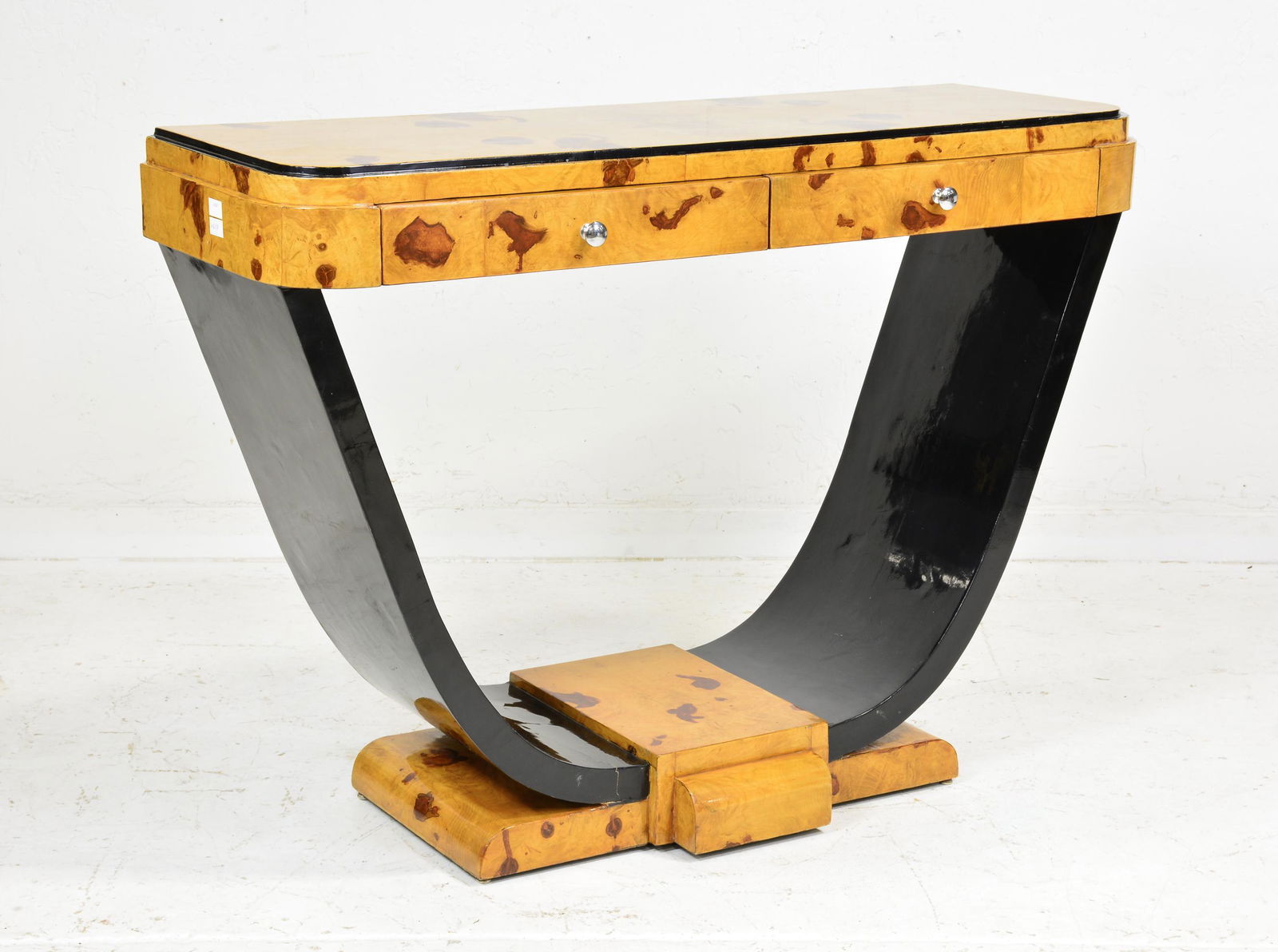 Art Deco Style Two Drawer Console Table (1 of 5)