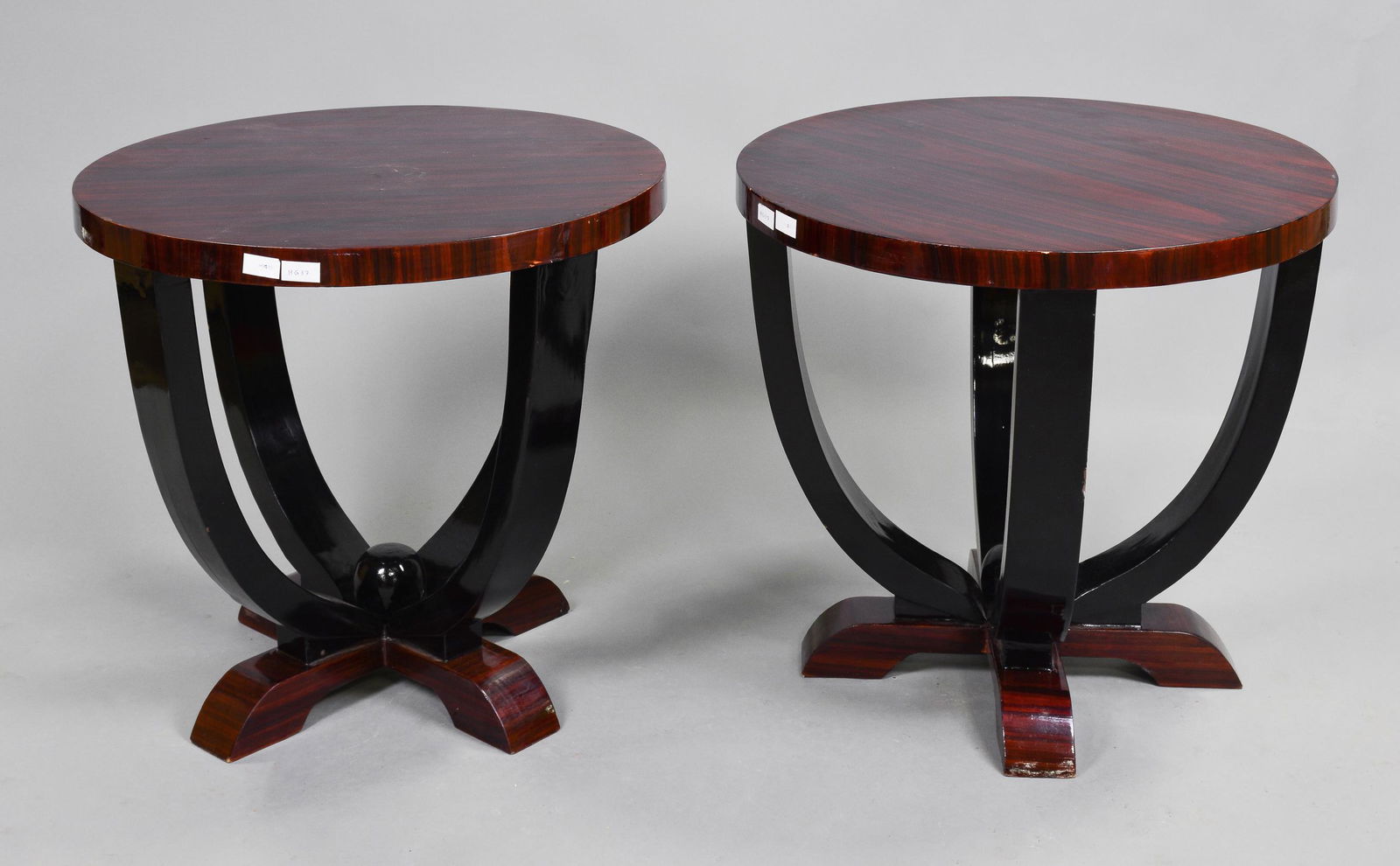 Pair of Art Deco Style Circular Occasional Tables (1 of 3)