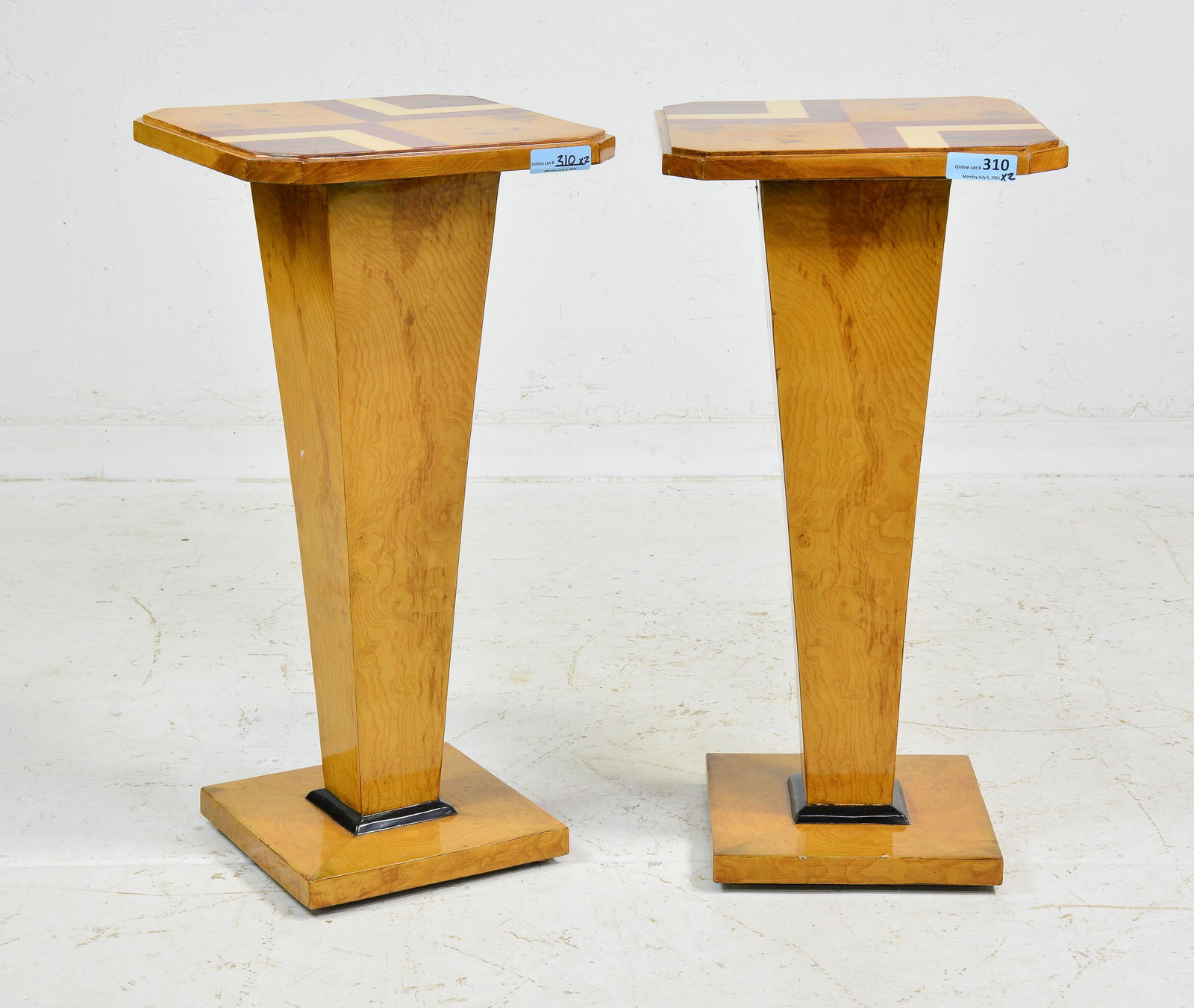 Pair of Art Deco Style Pedestals / Plant Stands (1 of 3)