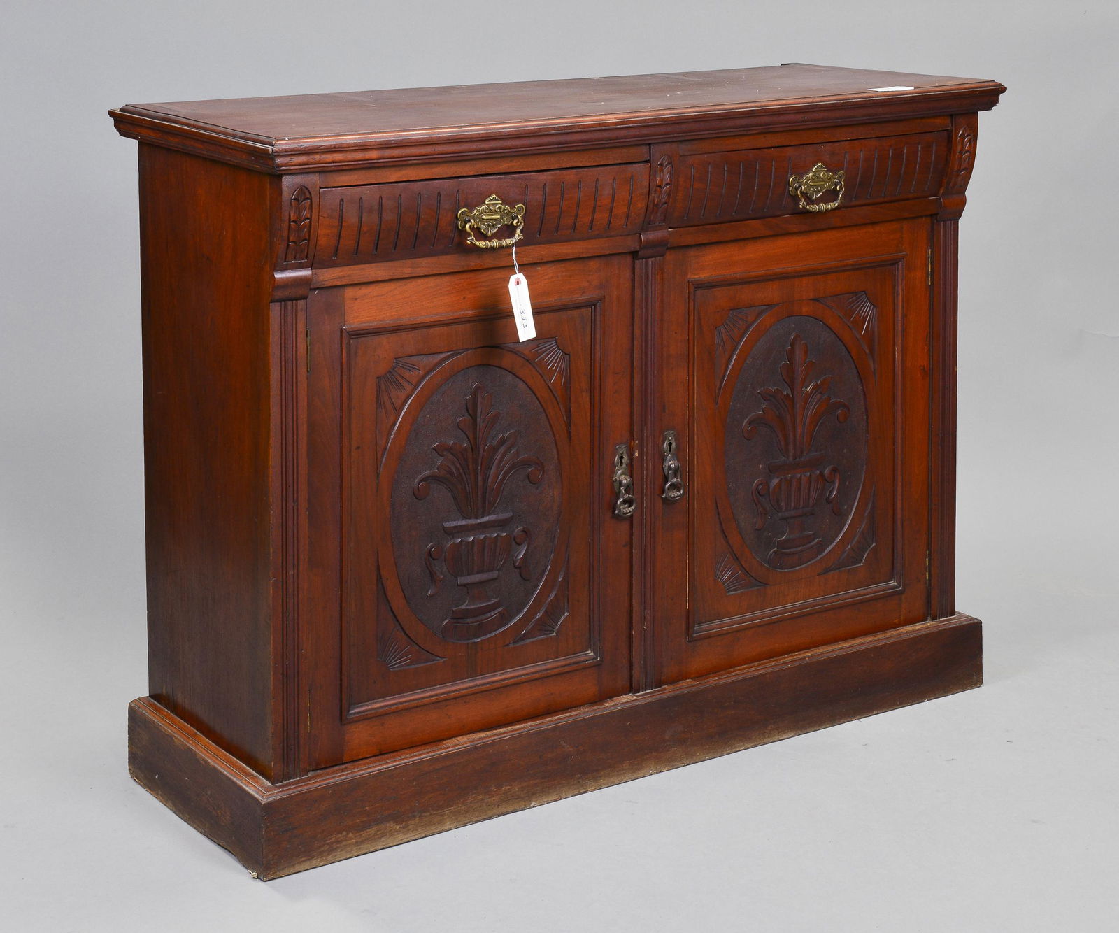 British Server with Carved Doors (1 of 6)