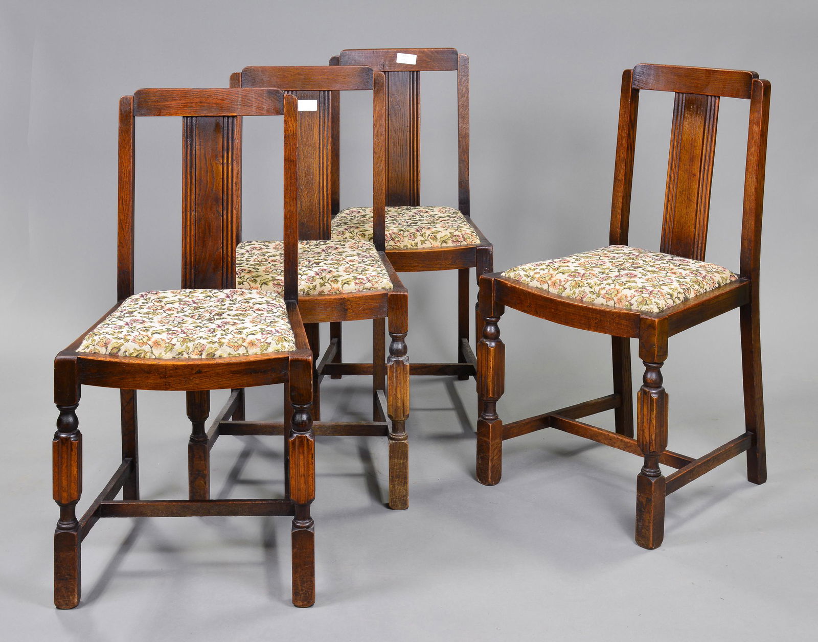 Four British Oak Dining Chairs (1 of 2)