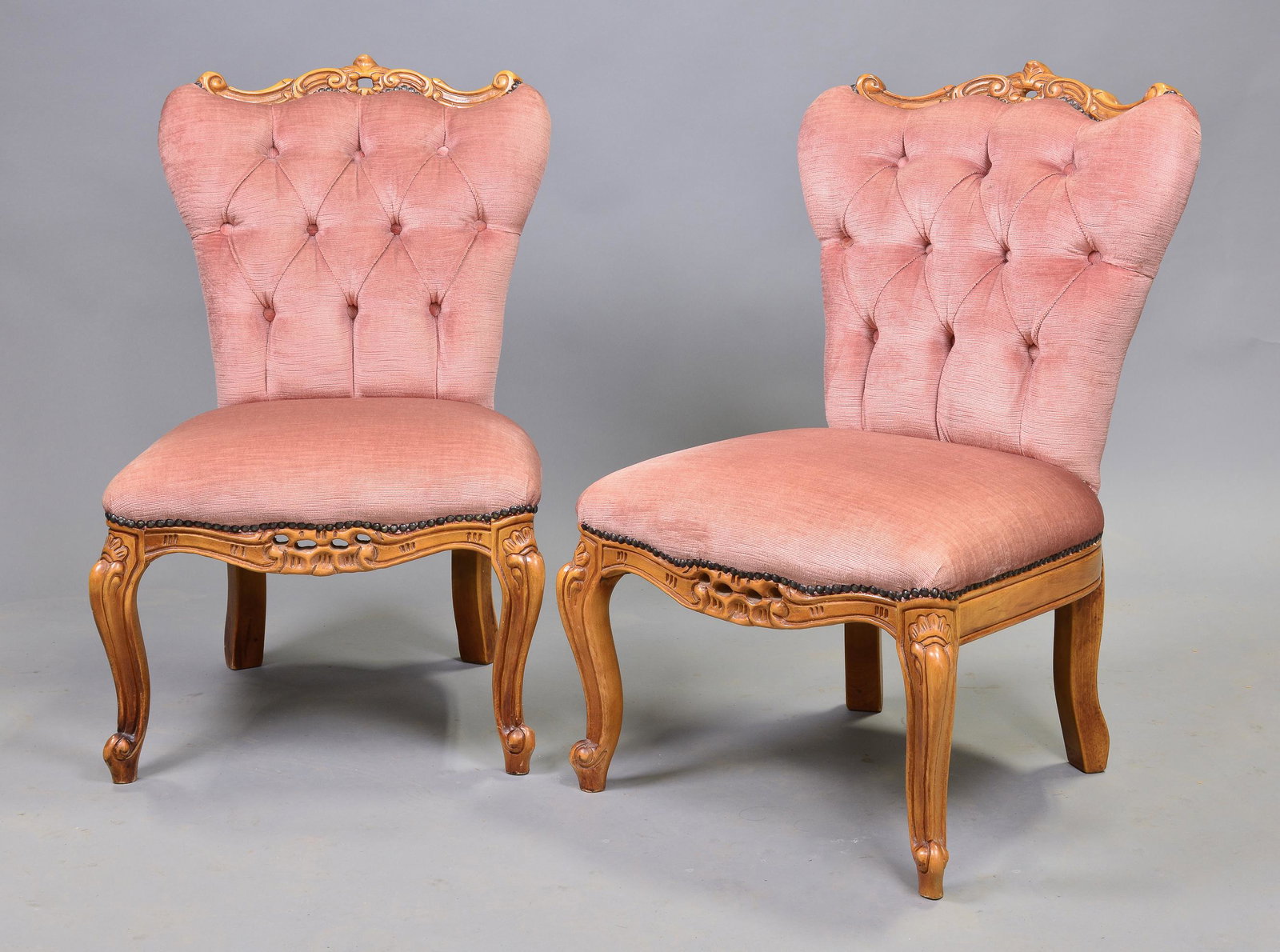 Pair chairs Louis XV Style (1 of 3)