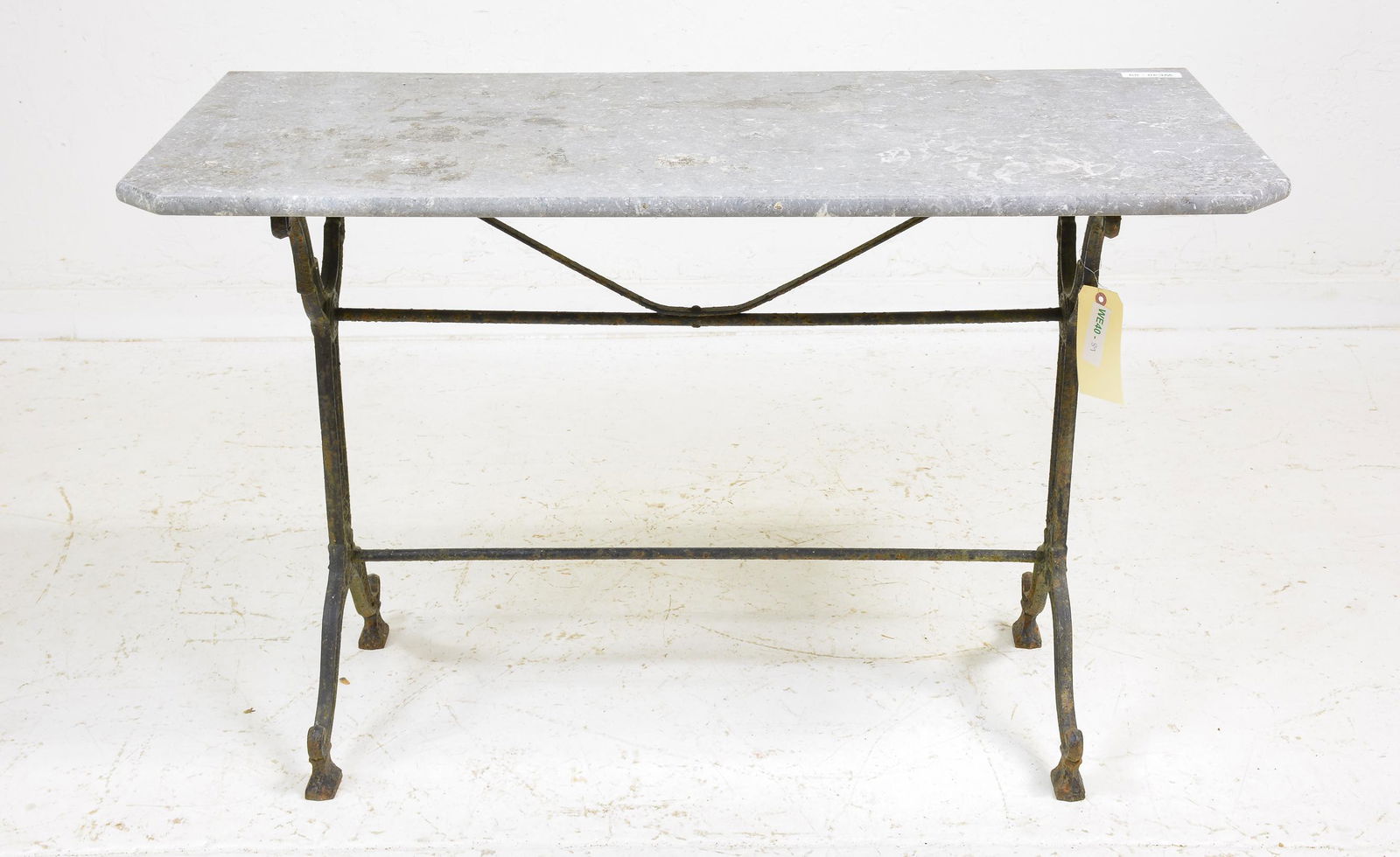 Marble top Iron Base Bakers Table (1 of 4)