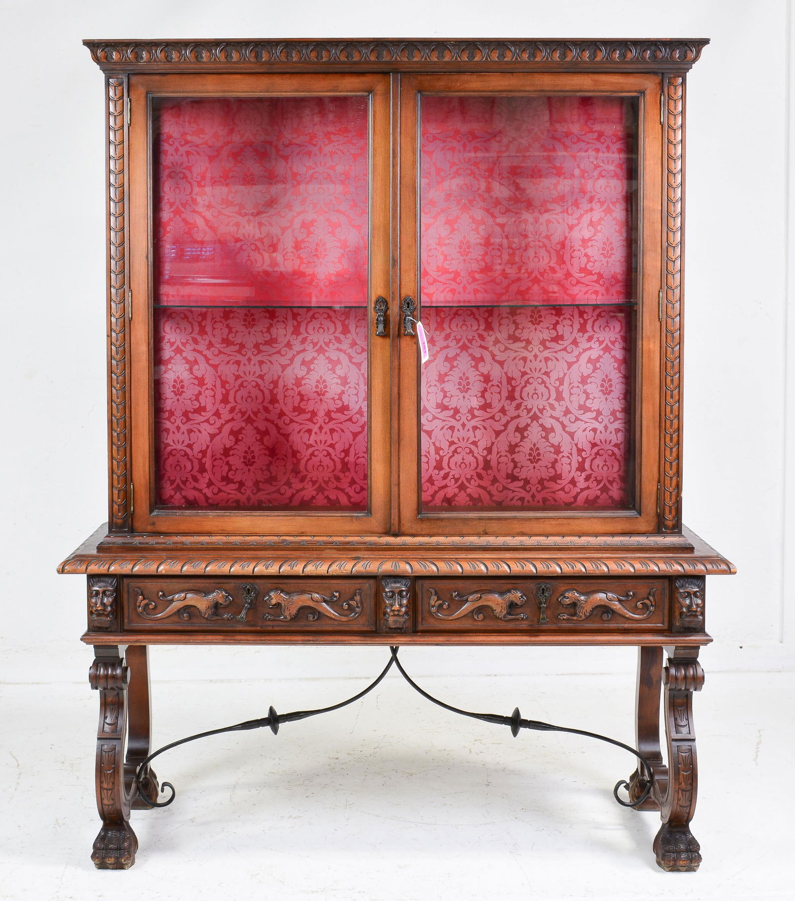 Spanish Colonial Style Vitrine on stand (1 of 10)