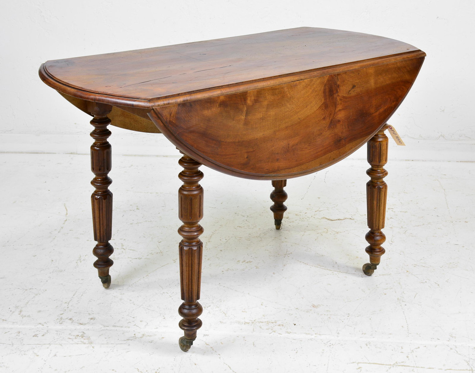 Louis Philippe style walnut drop leaf table (1 of 4)