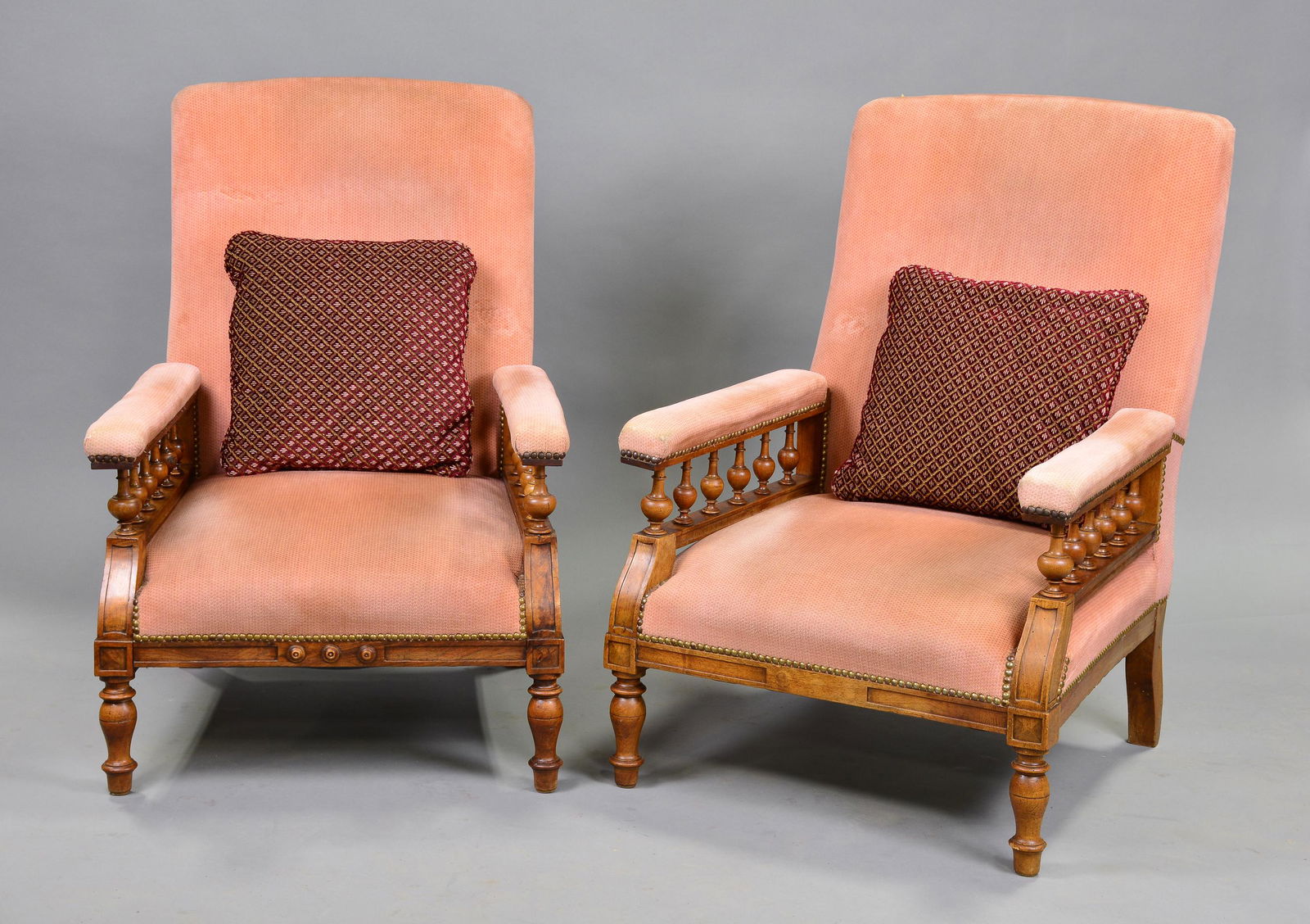 pair of Henri II style armchairs (1 of 3)