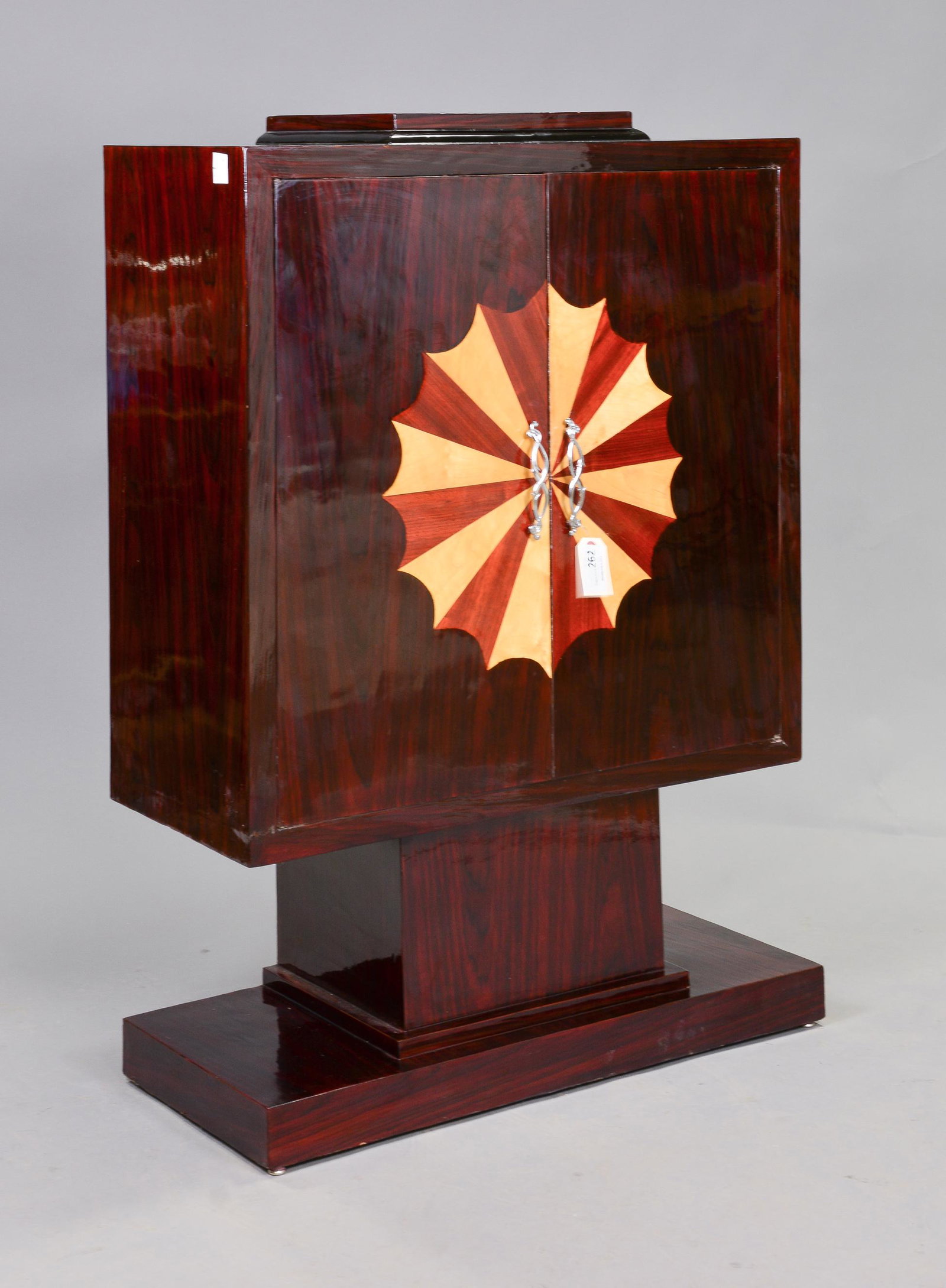 Tall Art Deco Style Two Door Cabinet: New Item, Tall Art Deco Style Two Door Cabinet - 51 in tall x 36 x 16