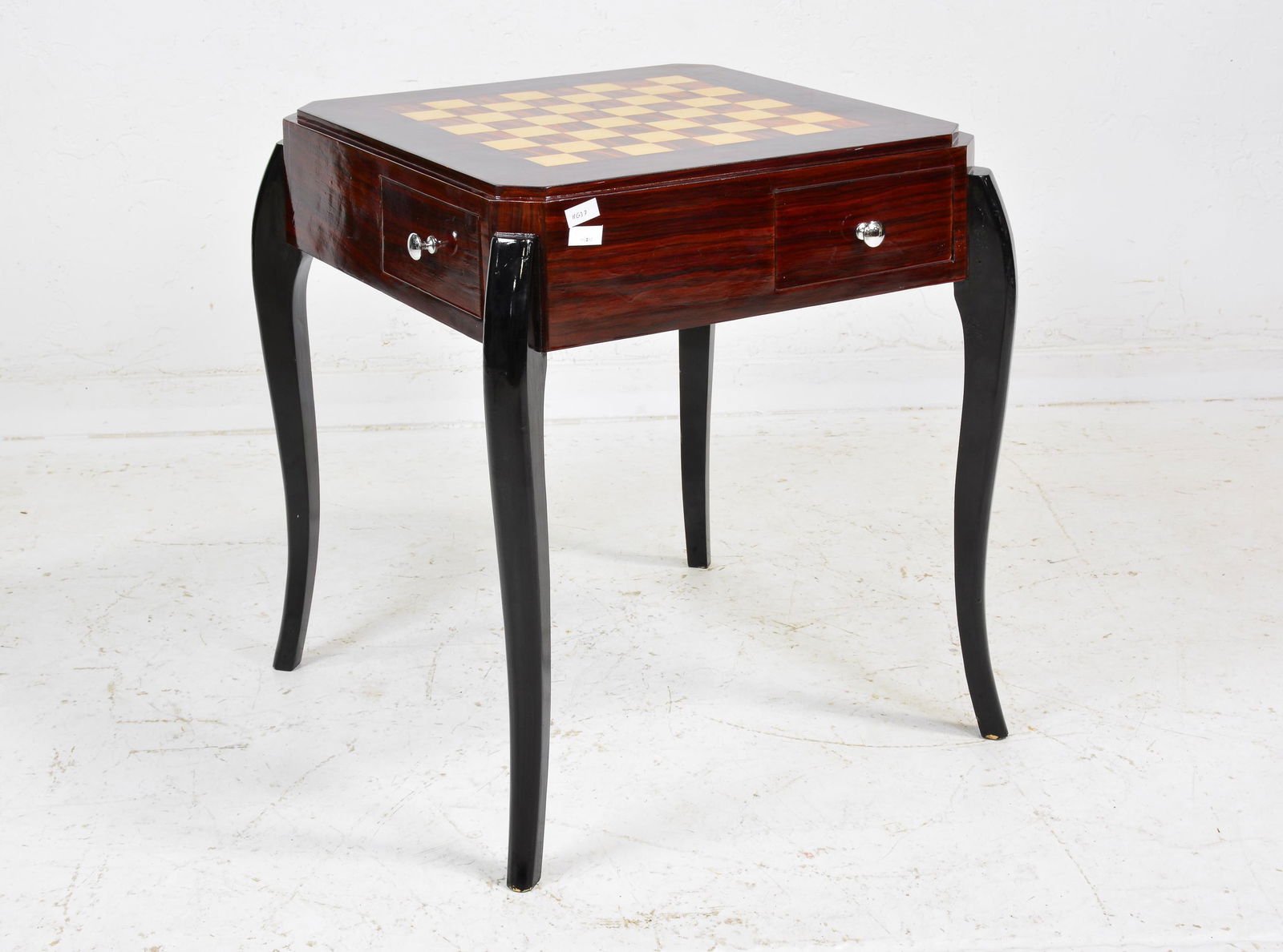 Art Deco Style Game Table on Cabrio Legs (1 of 3)