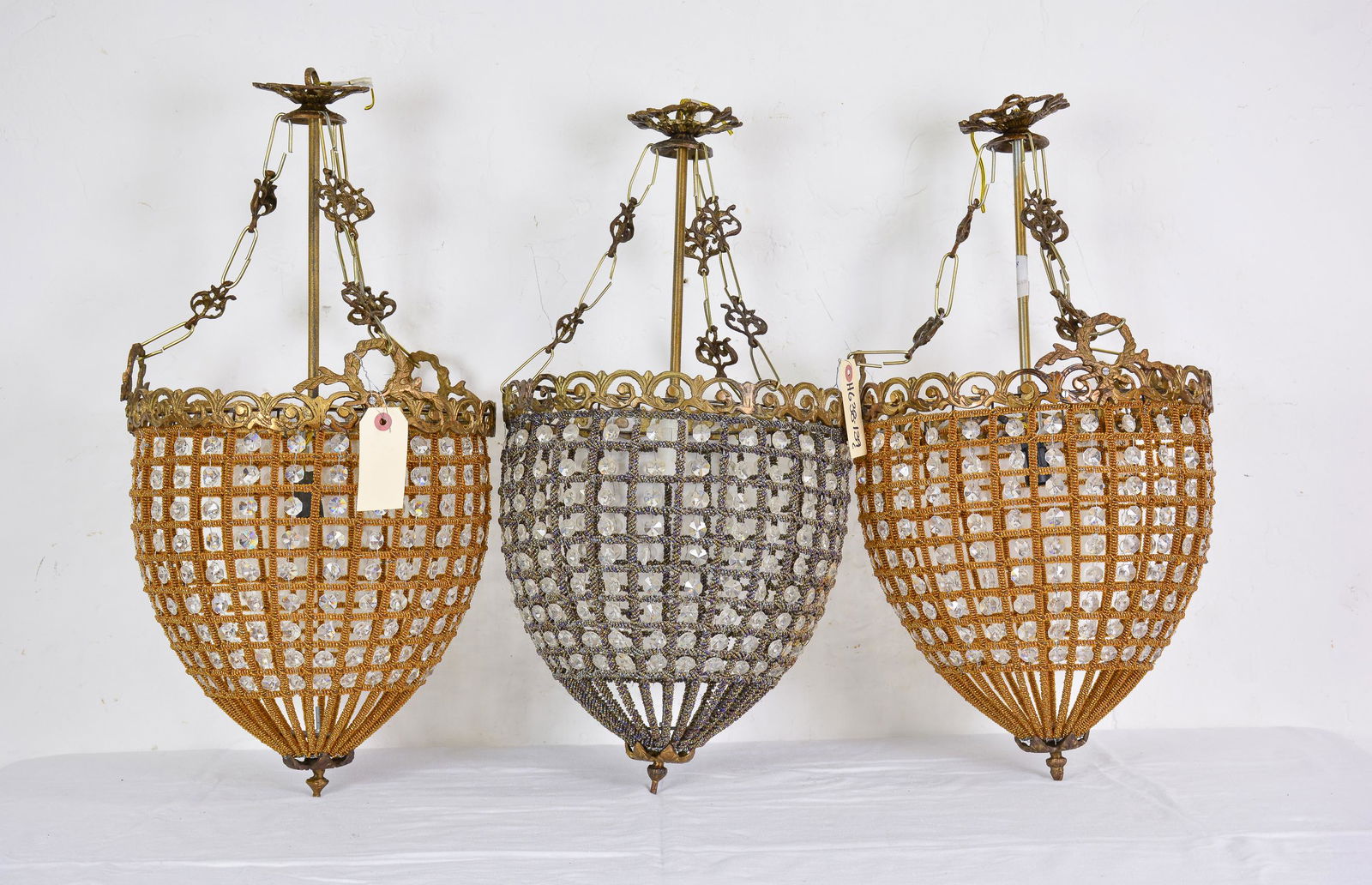 3 Medium Empire Style Chandeliers (1 of 3)