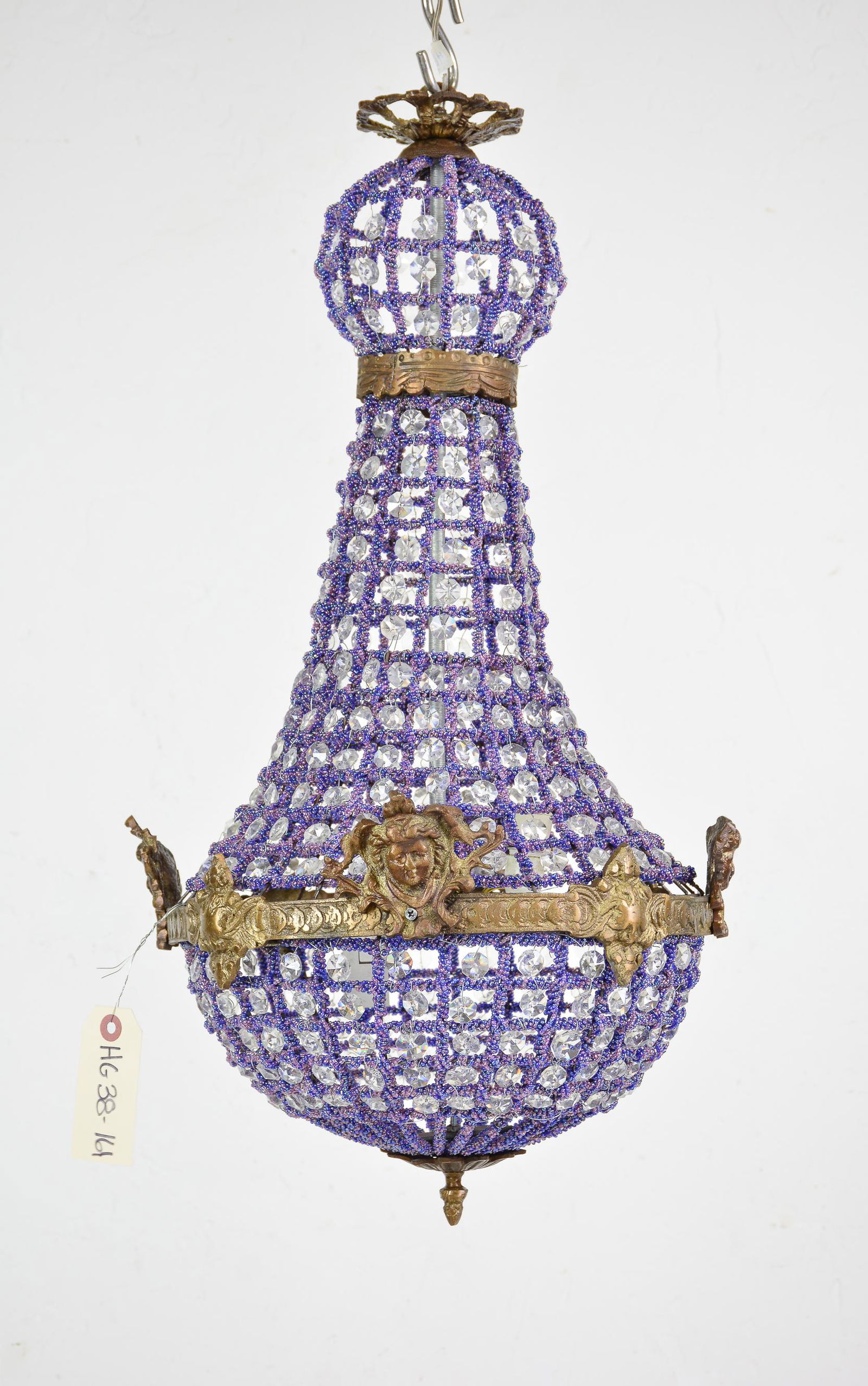 Pair Purple Empire Style Chandeliers (1 of 2)