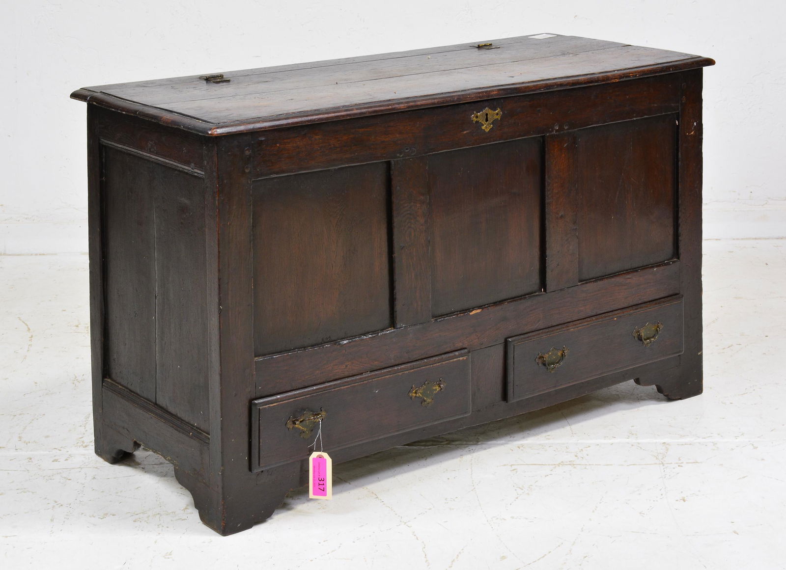 British Lift Top Trunk with Two Drawers (1 of 6)