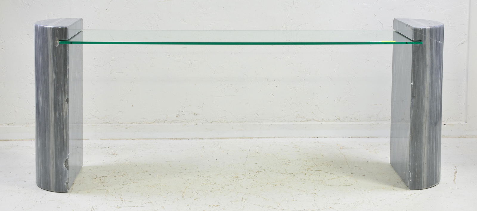 Travertine / Marble & Glass  Console Table (1 of 4)