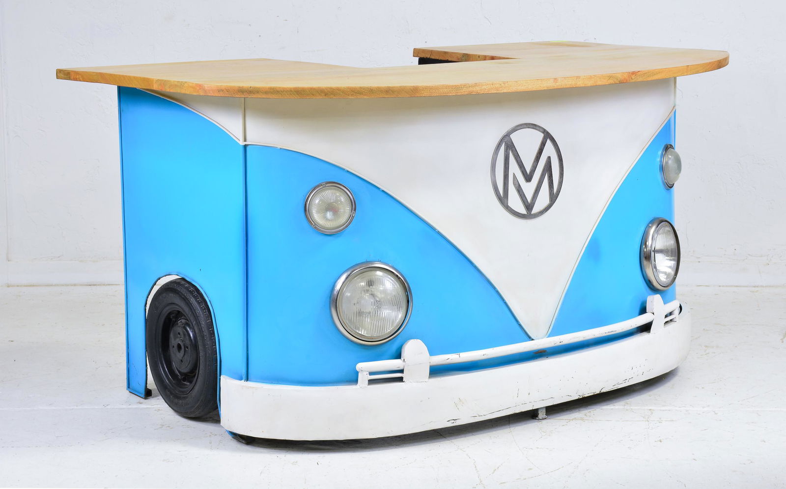 White / Blue Car Front Bar (1 of 5)