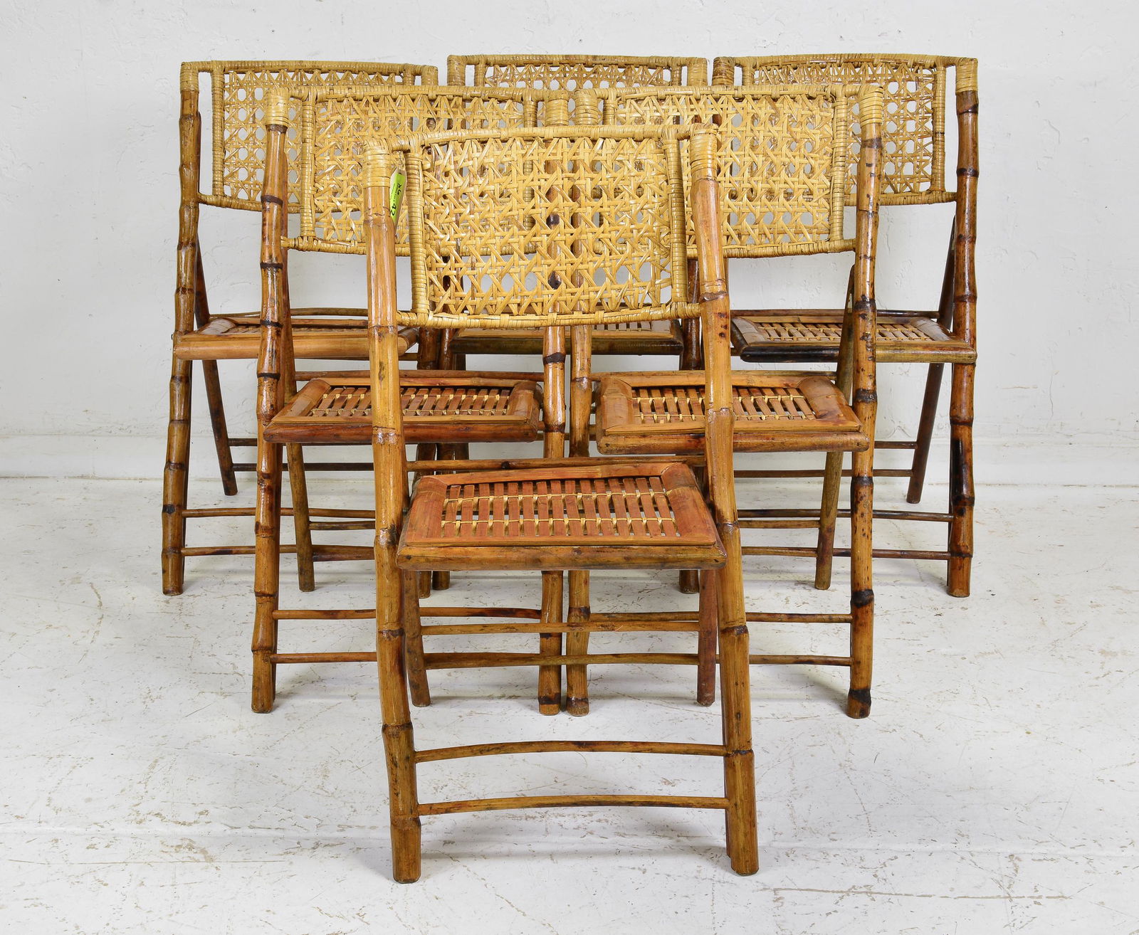 Set of 6 Bamboo / Rattan / Wicker  Dining Chairs #2 (1 of 4)