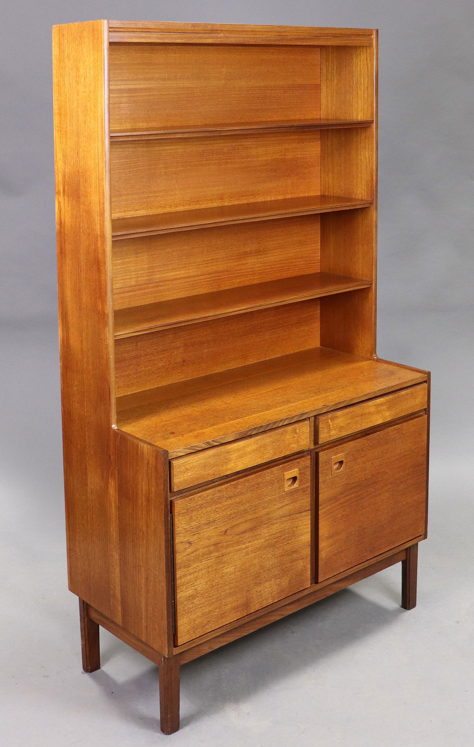 Tall Mid Century Modern Bookcase / Cabinet (1 of 6)