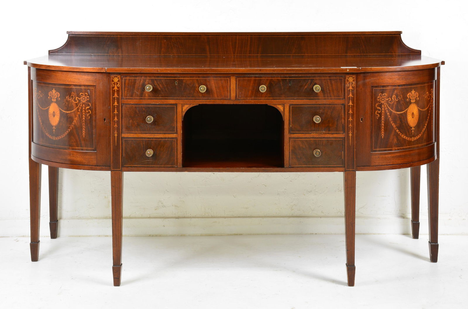 Sheraton Style Inlaid Mahogany Server c.1900-1920 (1 of 6)
