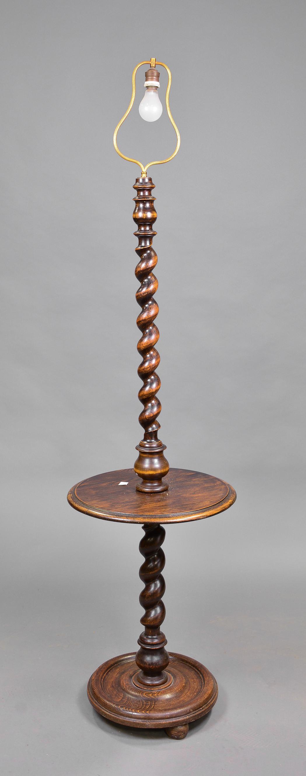 Barley Twist European Oak Floor Lamp (1 of 3)