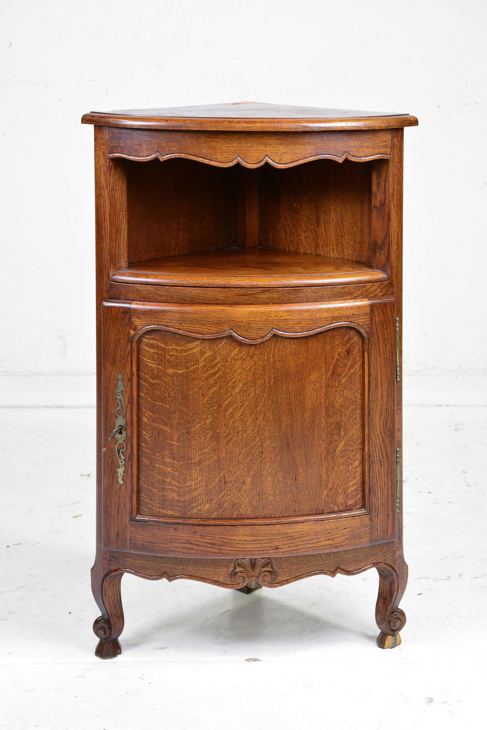 Louis XV Style Oak Corner Cabinet (1 of 3)