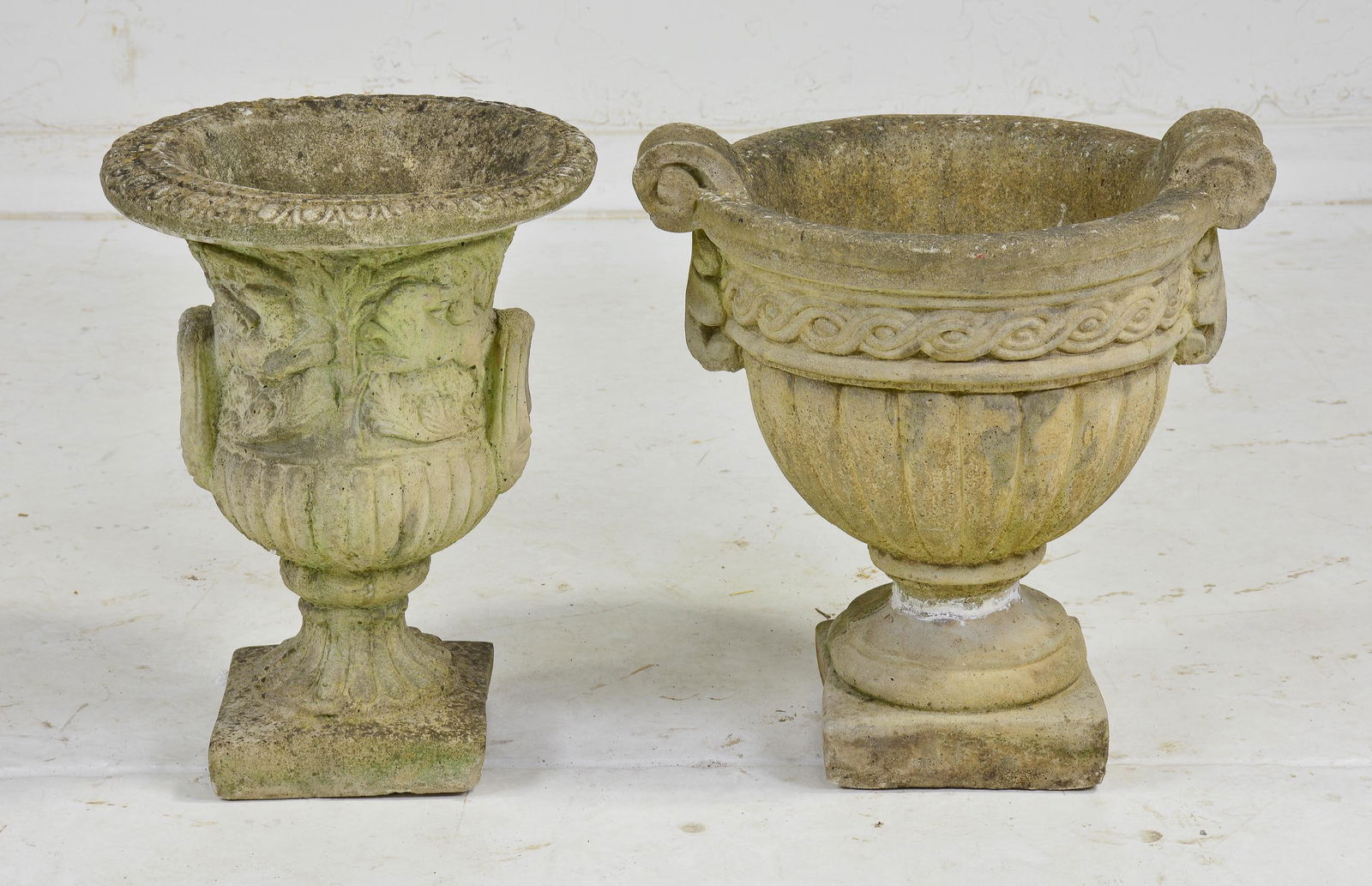 2 British Concrete Planters (1 of 3)