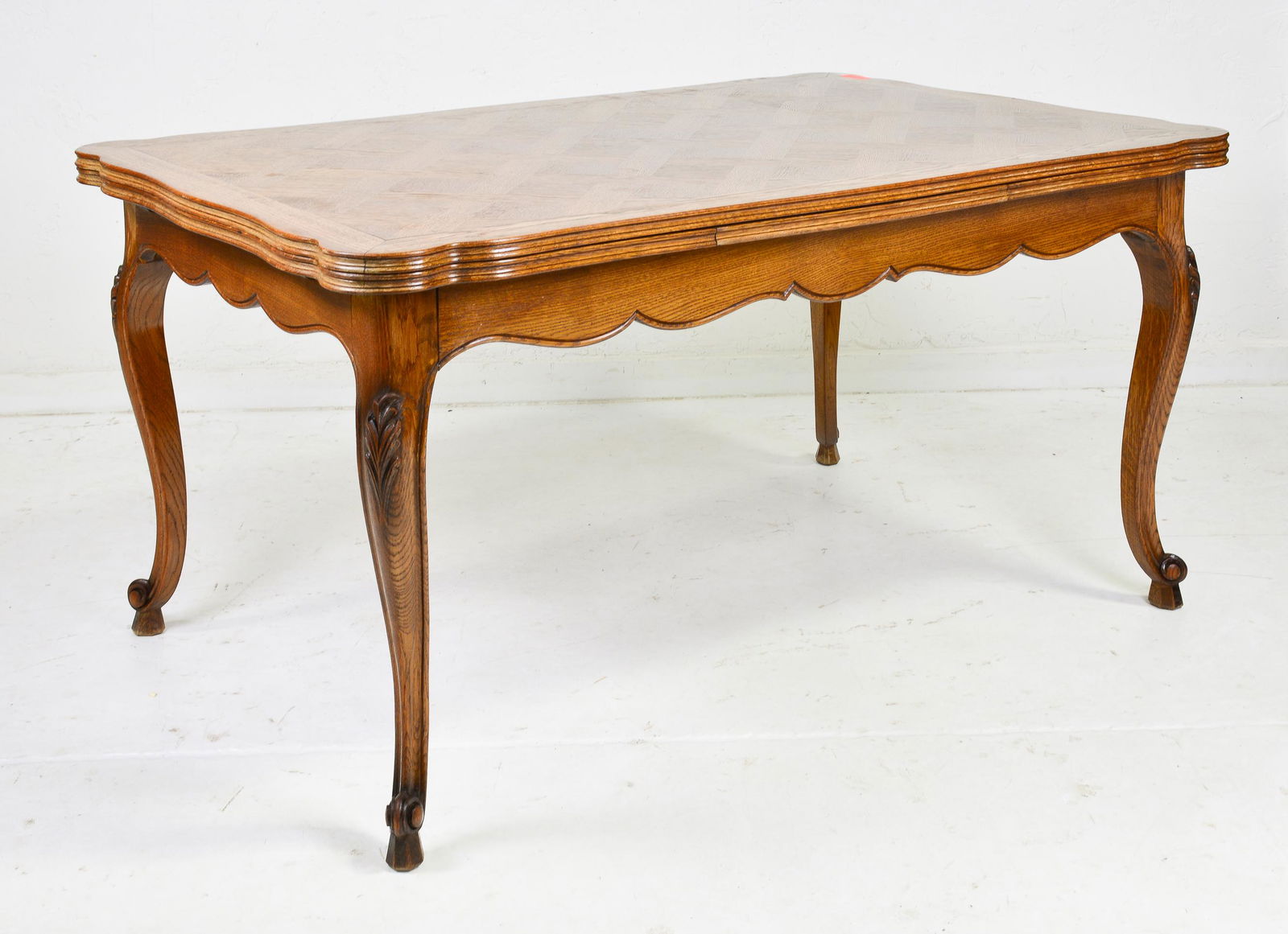Louis XV Style Oak Draw Leaf Dining Table (1 of 2)