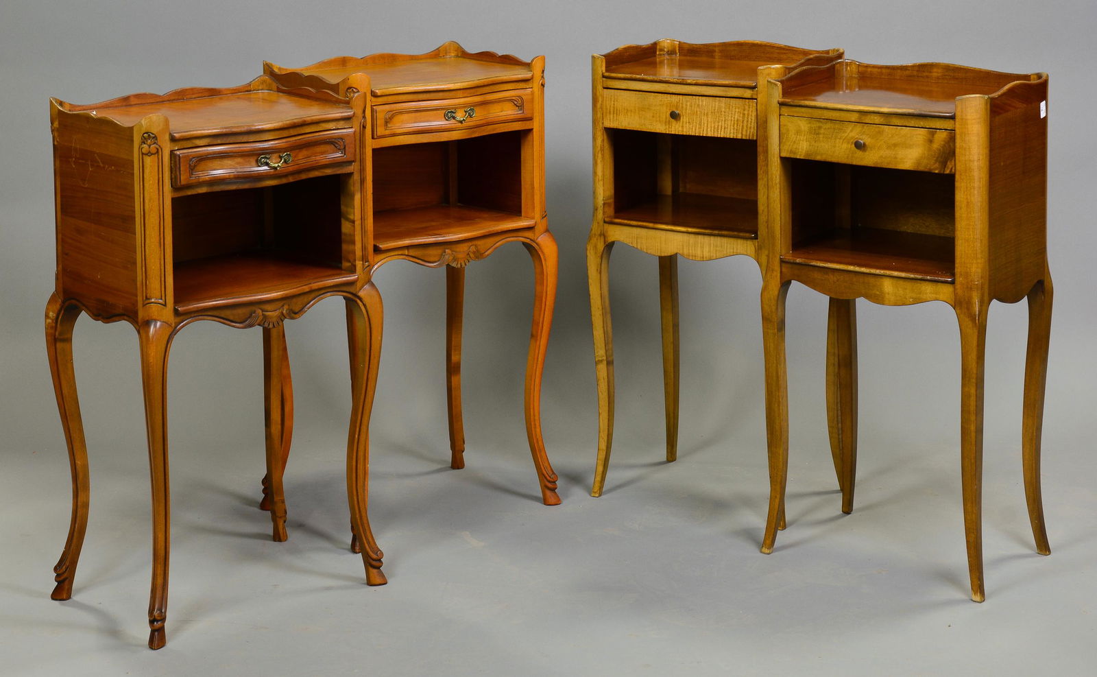 2 Pair European Single Drawer Nightstands (1 of 5)