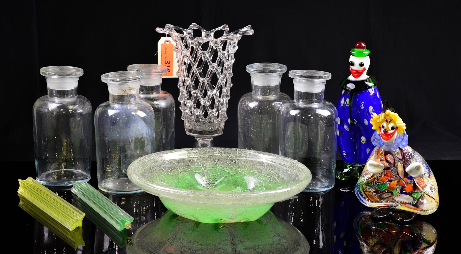 11pcs Assorted Glassware - Figures, Vase, Etc. (1 of 7)