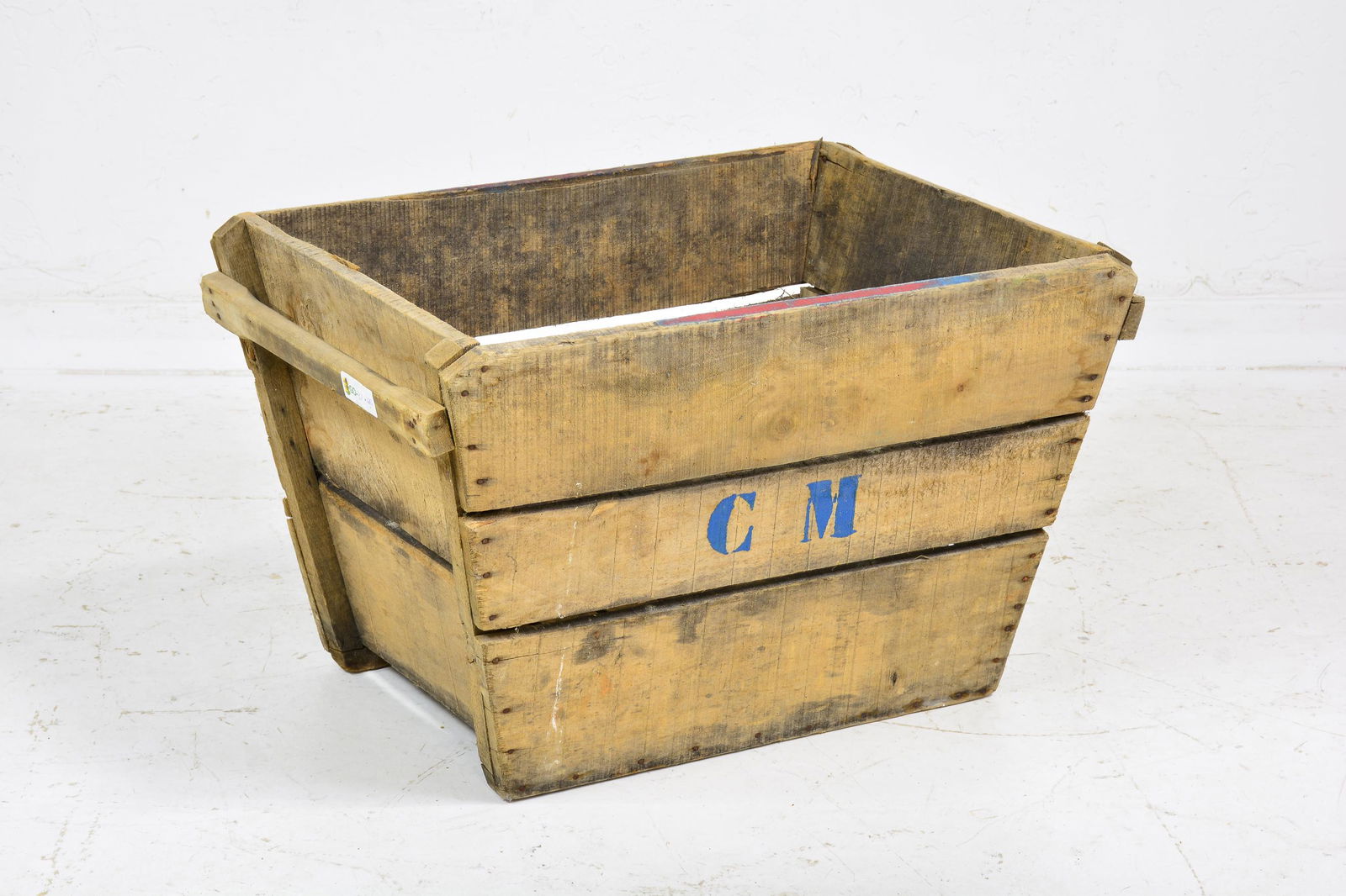 Large Wood Crate / Bucket #2 (1 of 3)