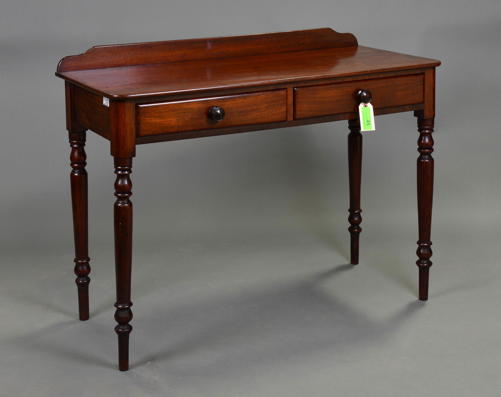 British Mahogany 2 Drawer Hall / Writing Table (1 of 4)