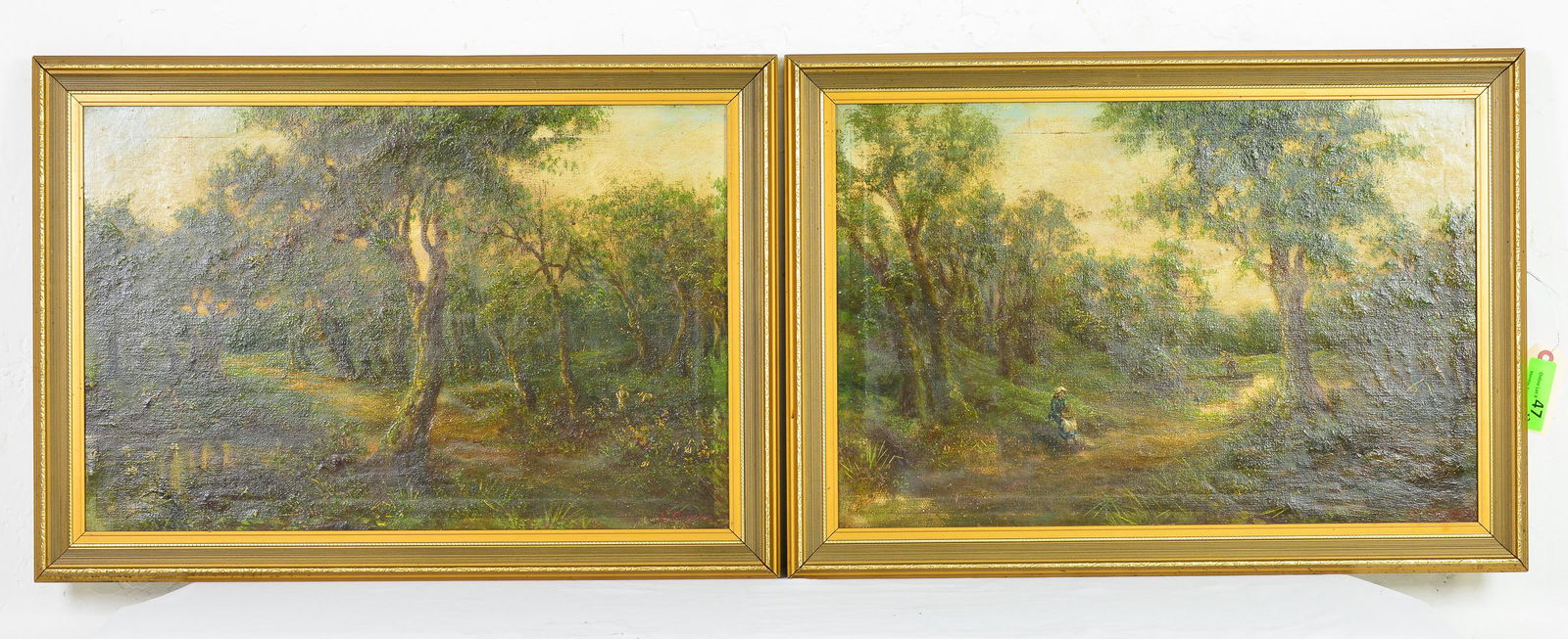 2 Gold Framed Landscape Oil on Canvas Art (1 of 6)