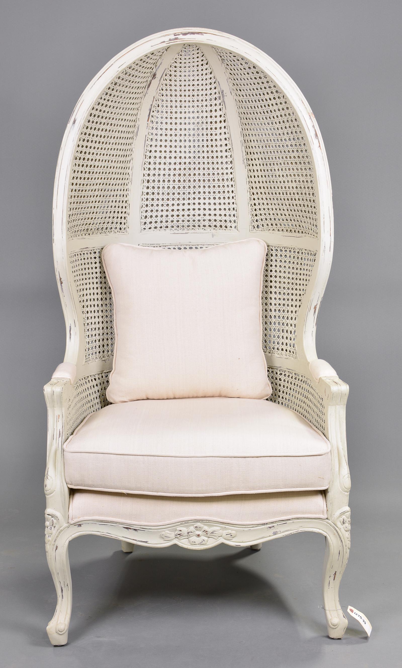 Painted Caned Balloon / Porter Chair #2 (1 of 2)