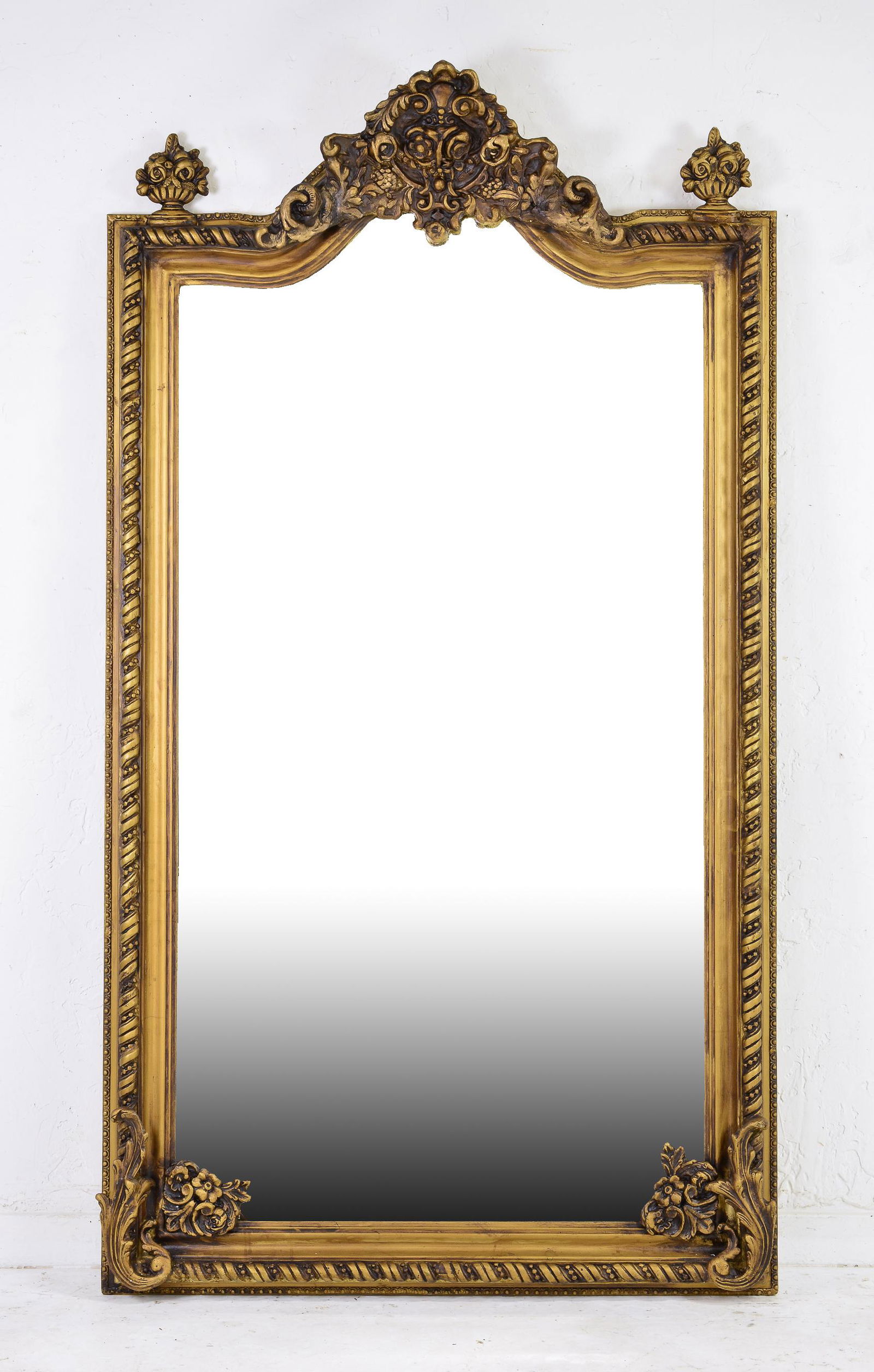 French Style Gold Gilt Beveled Mirror (1 of 4)