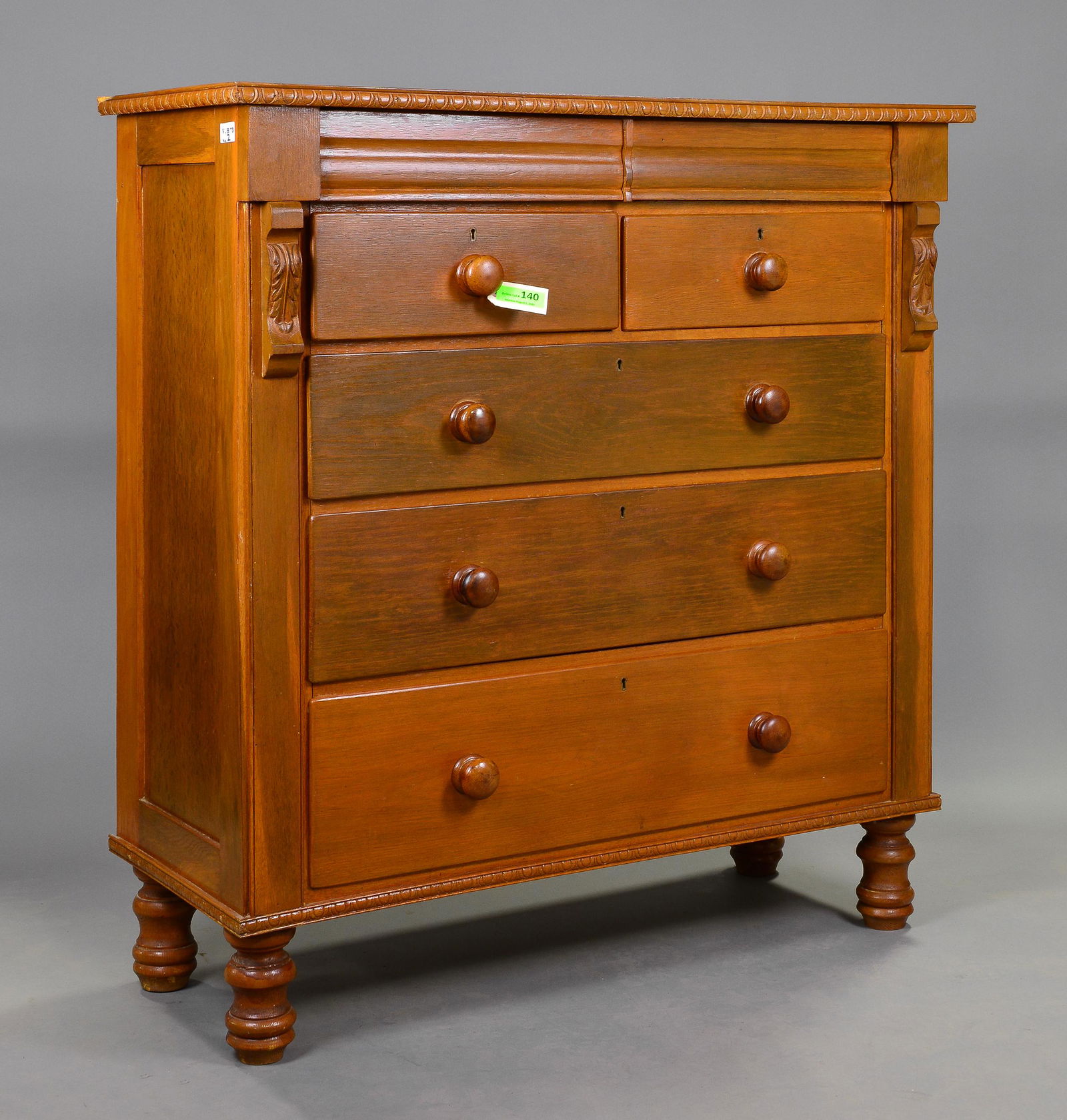 Victorian Large Oak 7 Drawer Chest (1 of 4)