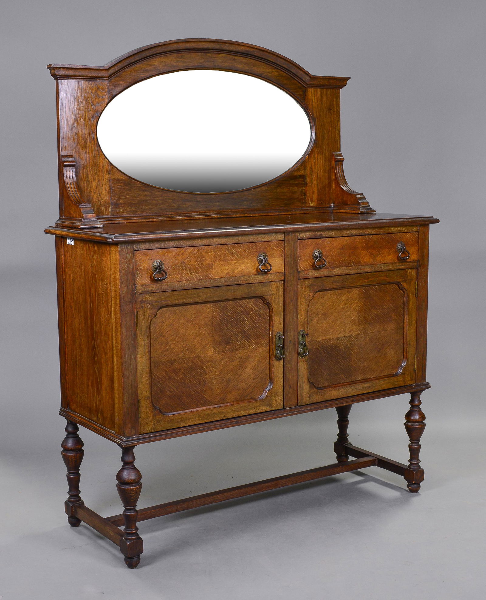 British Oak Mirror Back Server / Sideboard (1 of 3)