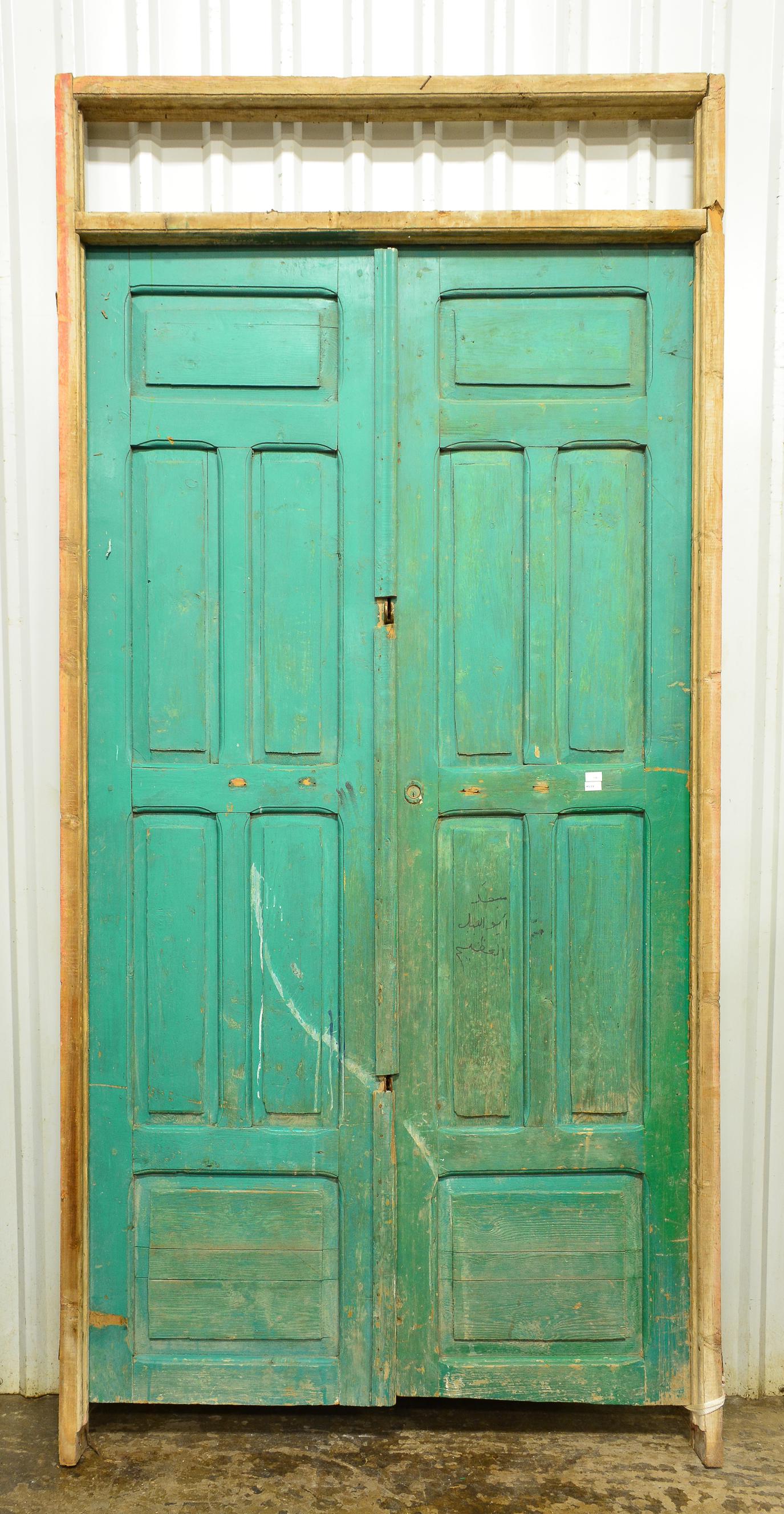 Very Large Green Painted Door (1 of 5)