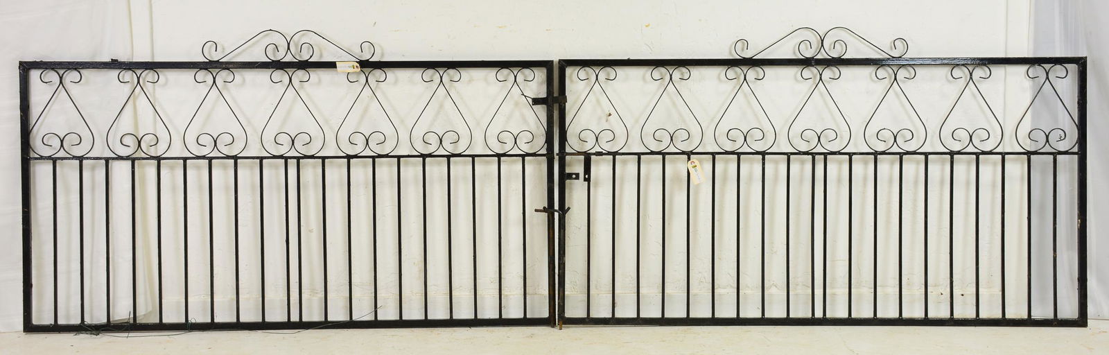 2pc - Painted Iron English Driveway Gates (1 of 2)