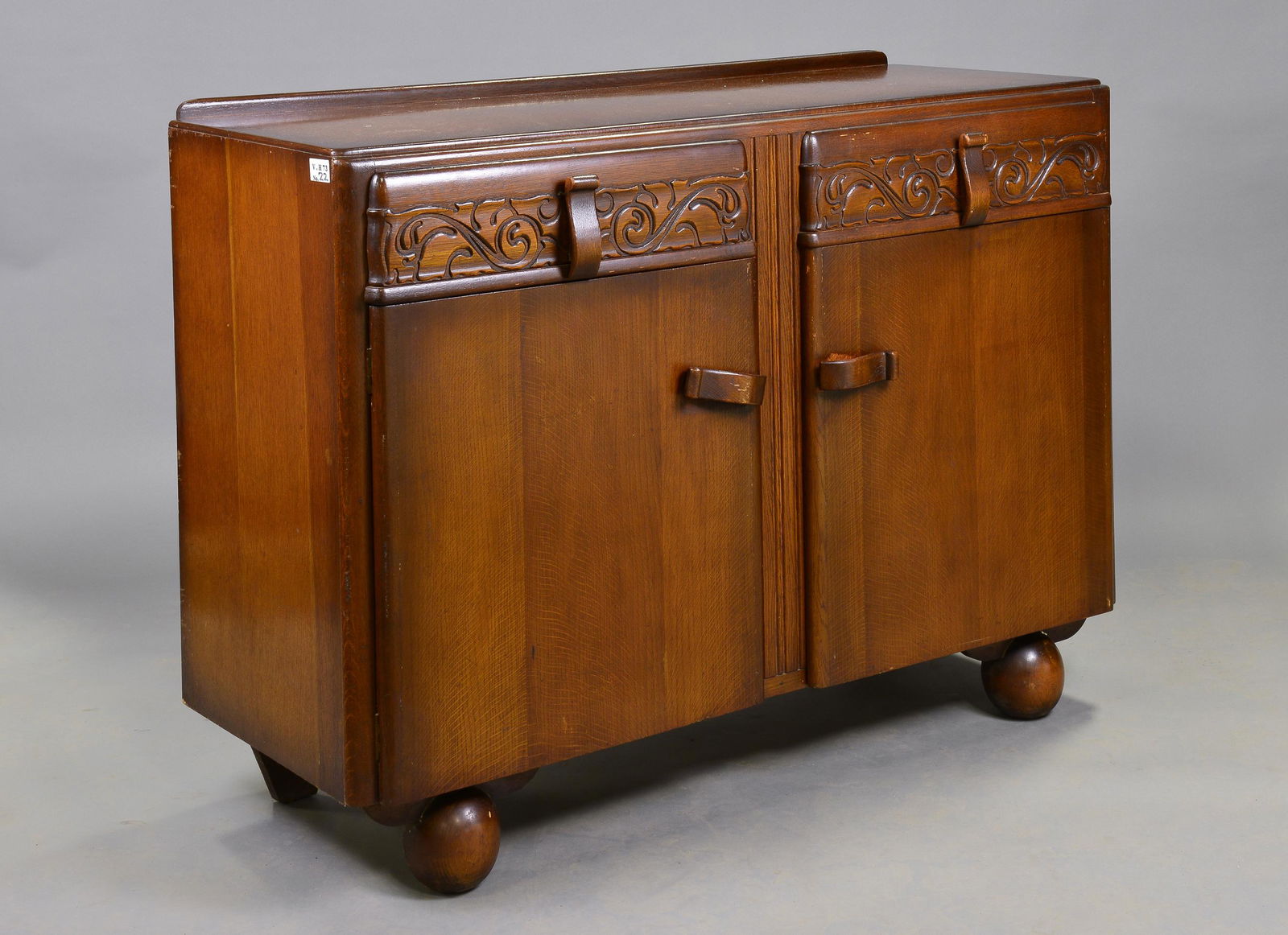 British Carved Oak Sideboard (1 of 3)