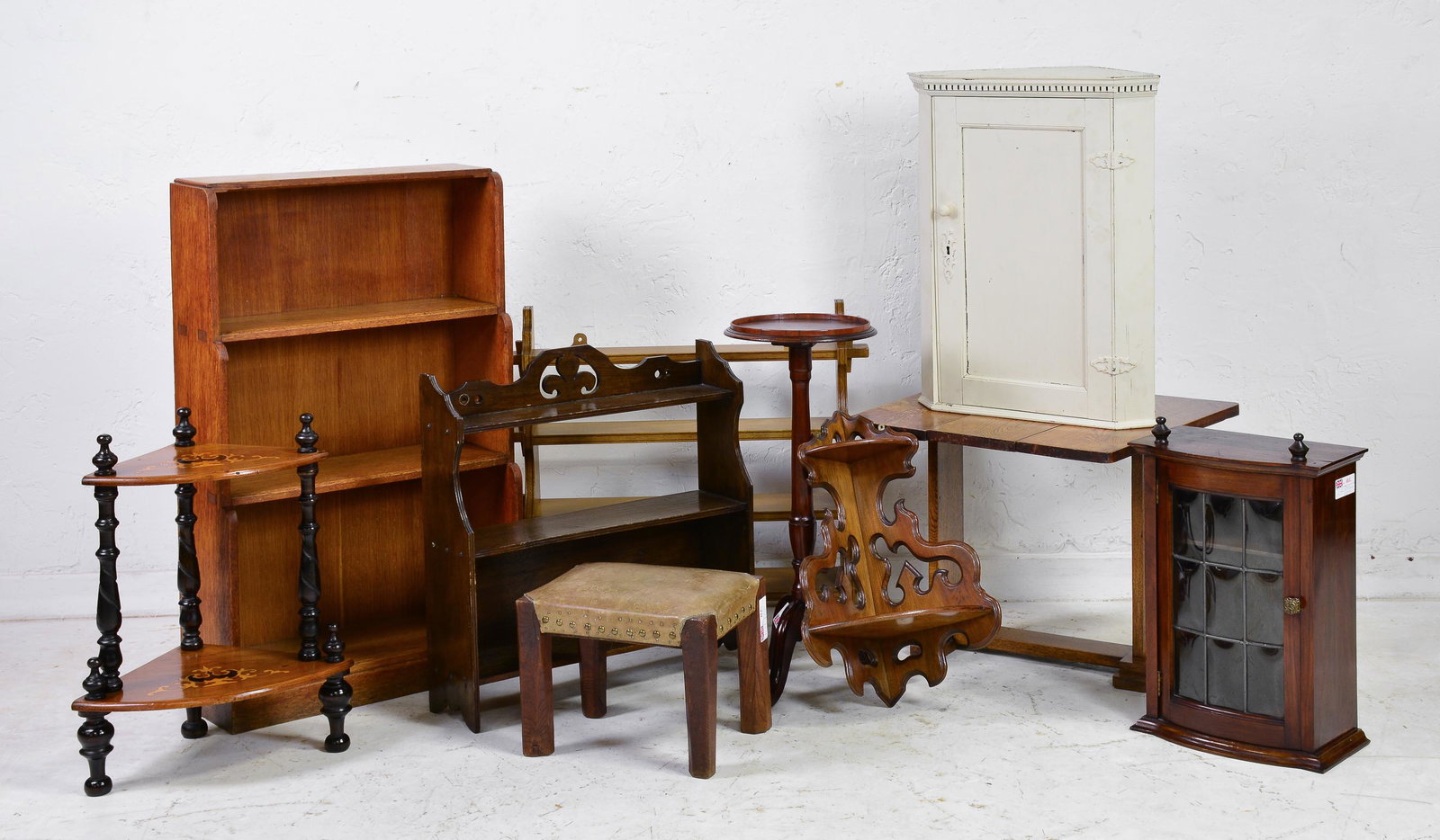 10 pc Mixed lot - Bookshelves, Tables, Corner Shelves (1 of 6)