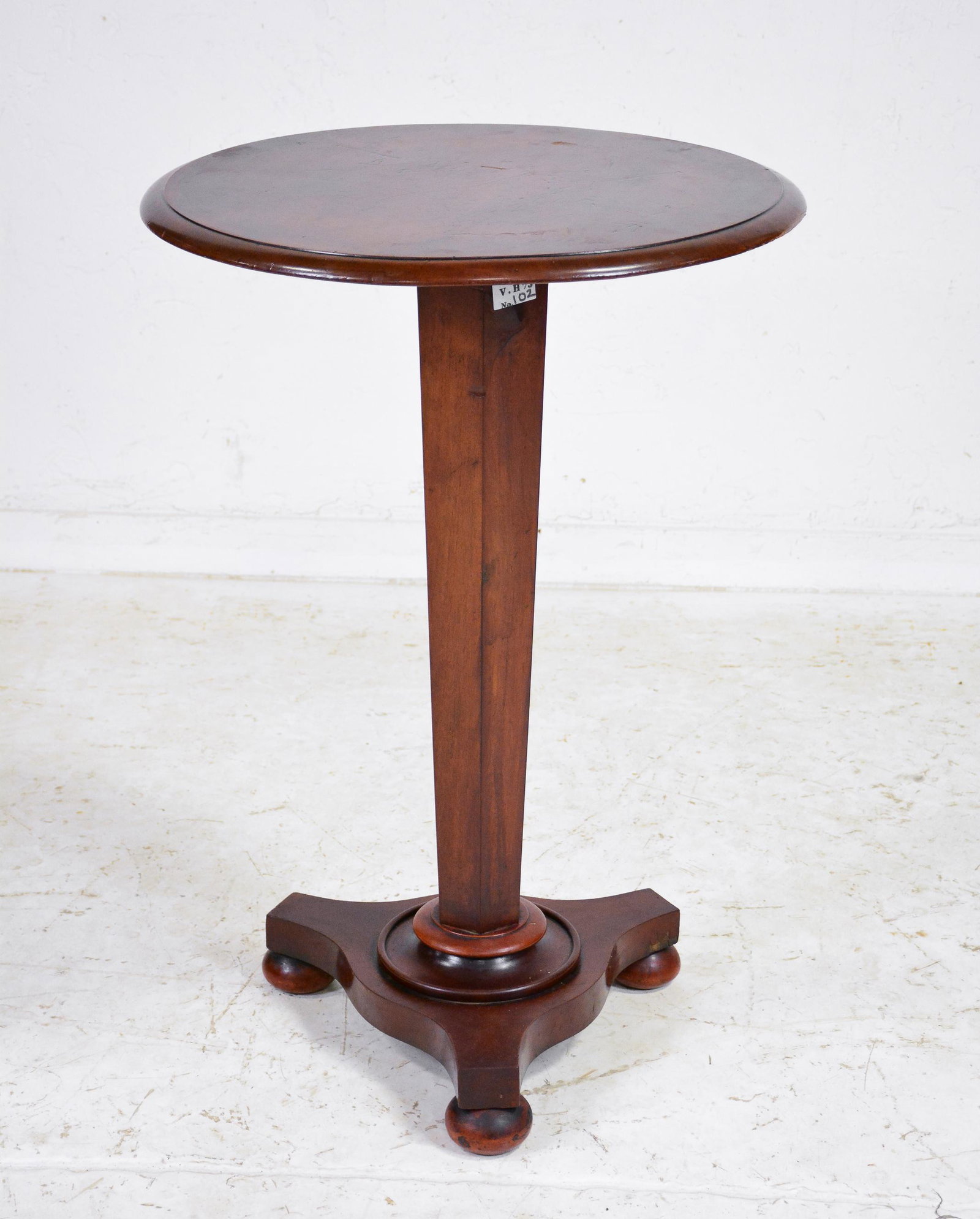 Tall Round British Occasional Table: Tall Round British Occasional Table - 25 in tall x 24 x 24